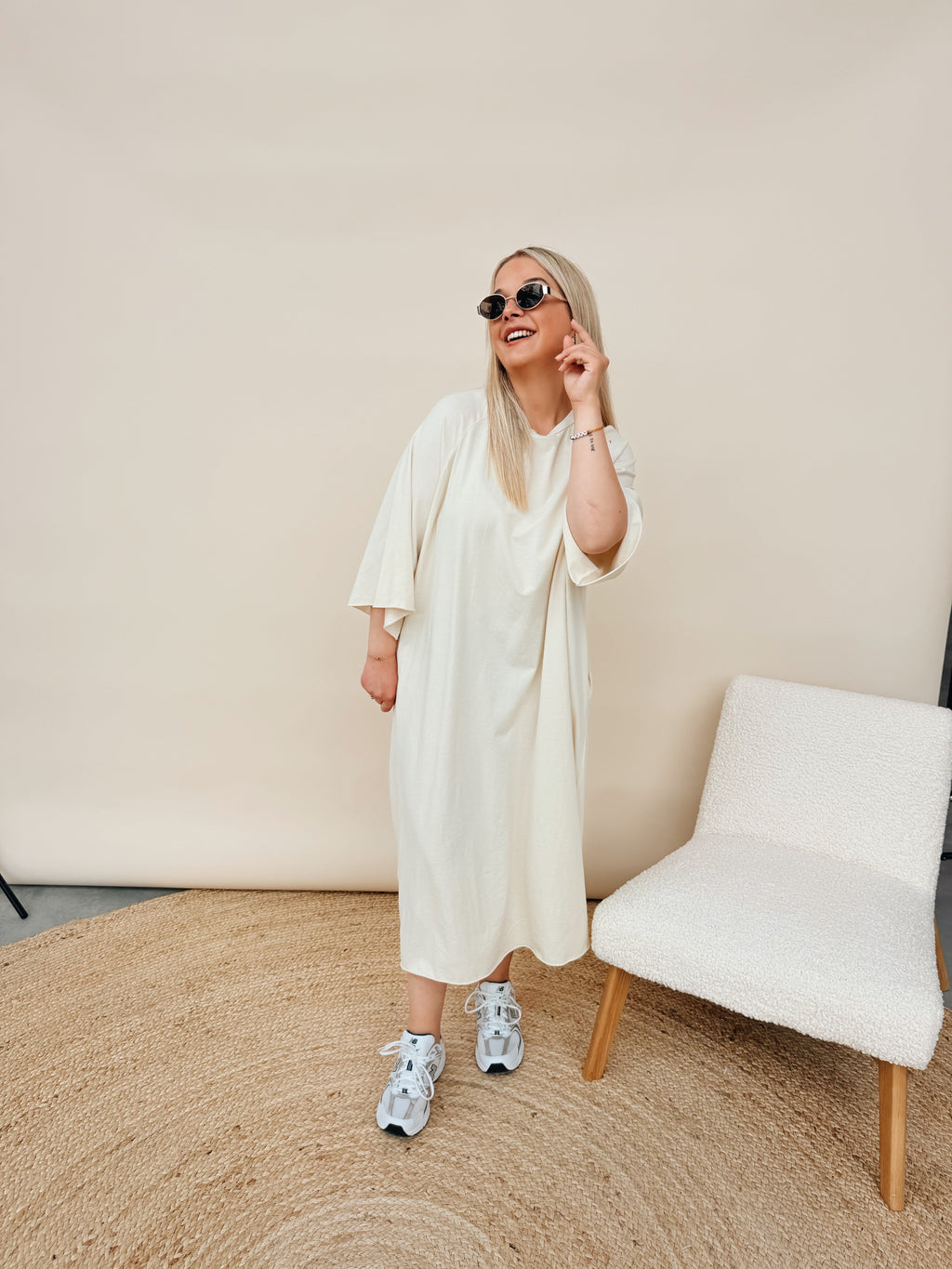 Isabella Dress Ecru