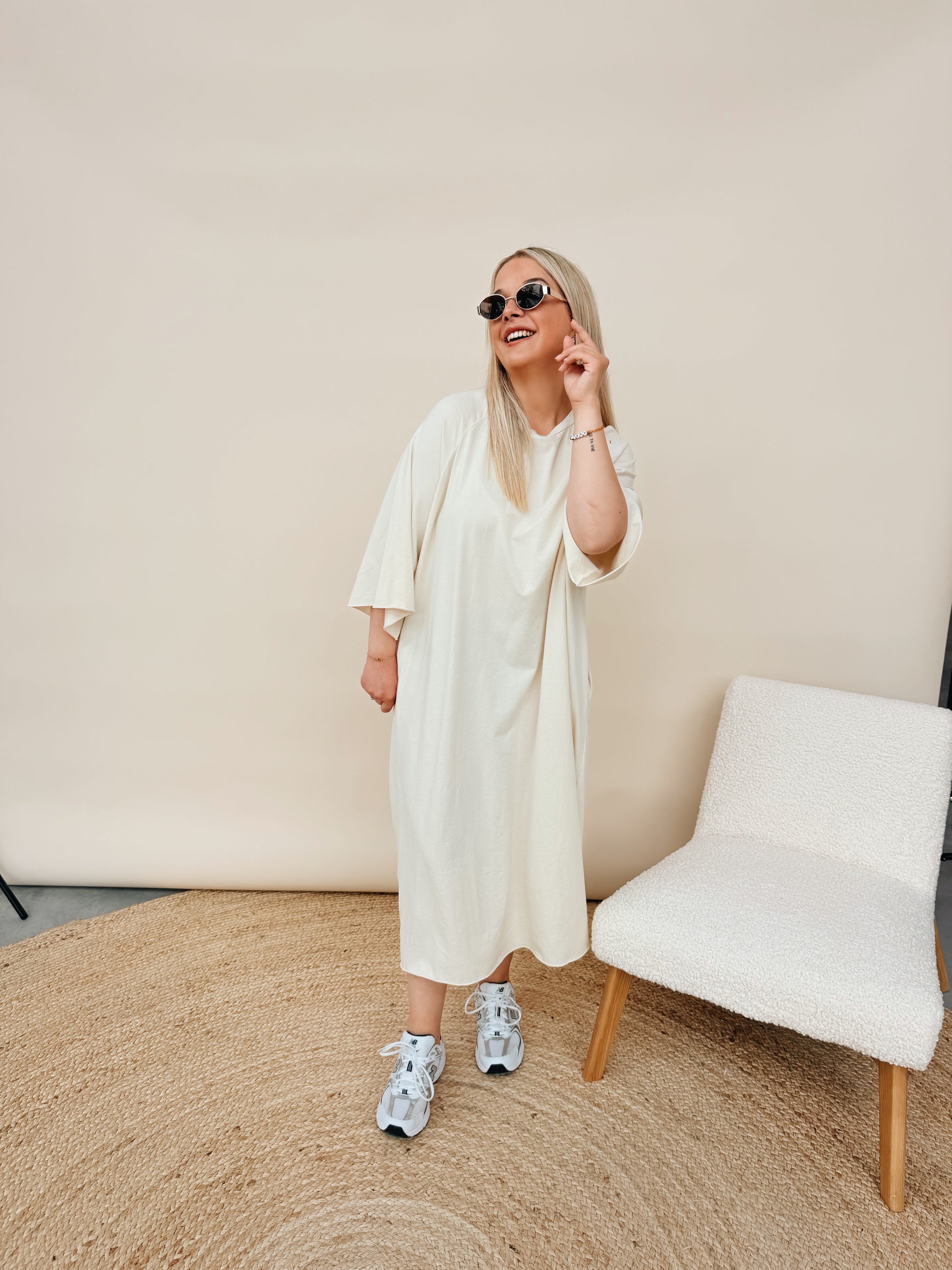 Isabella Dress Ecru
