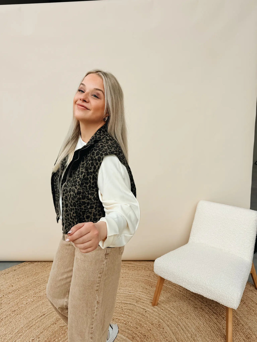 Karen Leopard Jacket