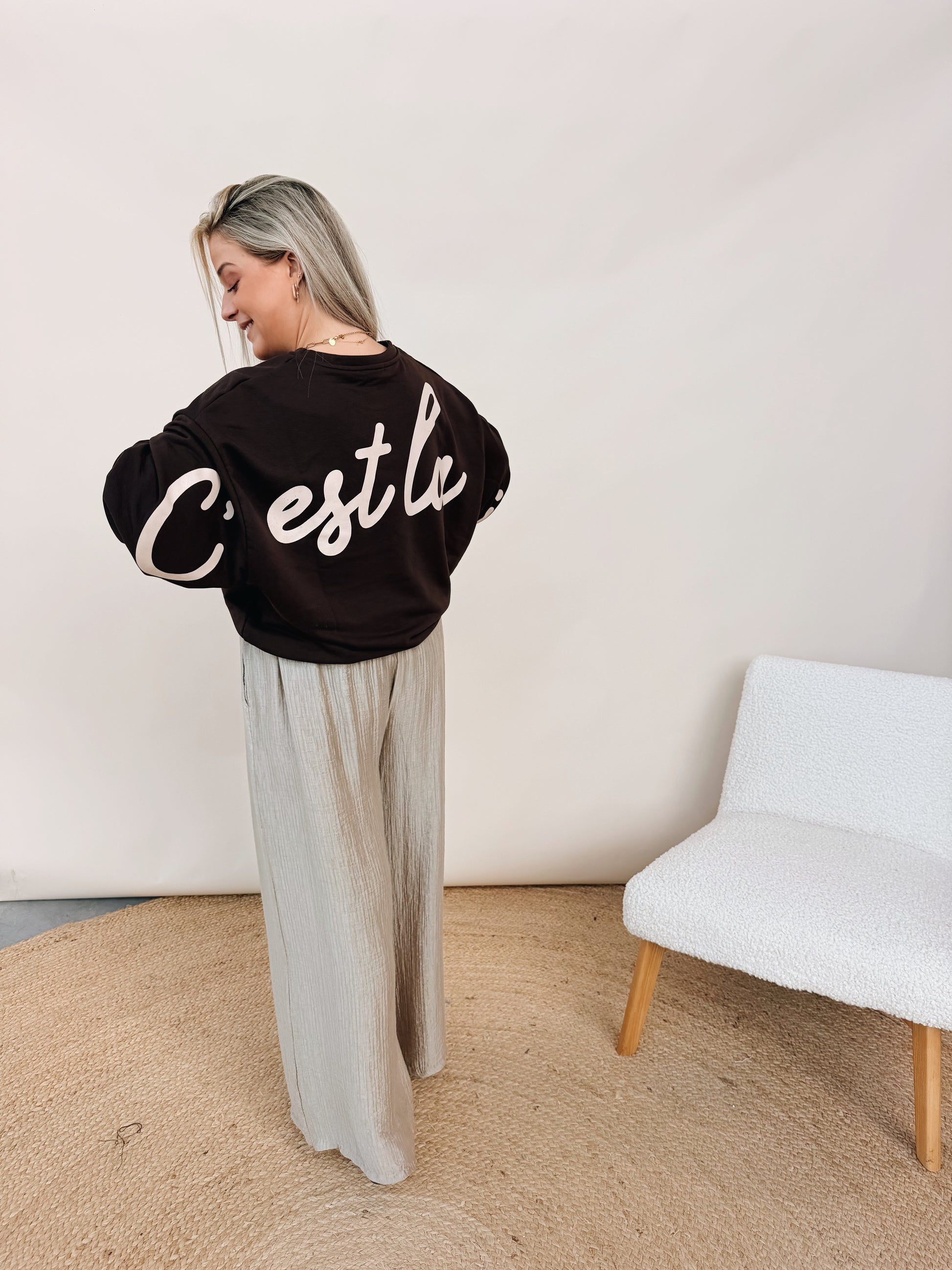 Sweatshirt C'Est La Vie Choco