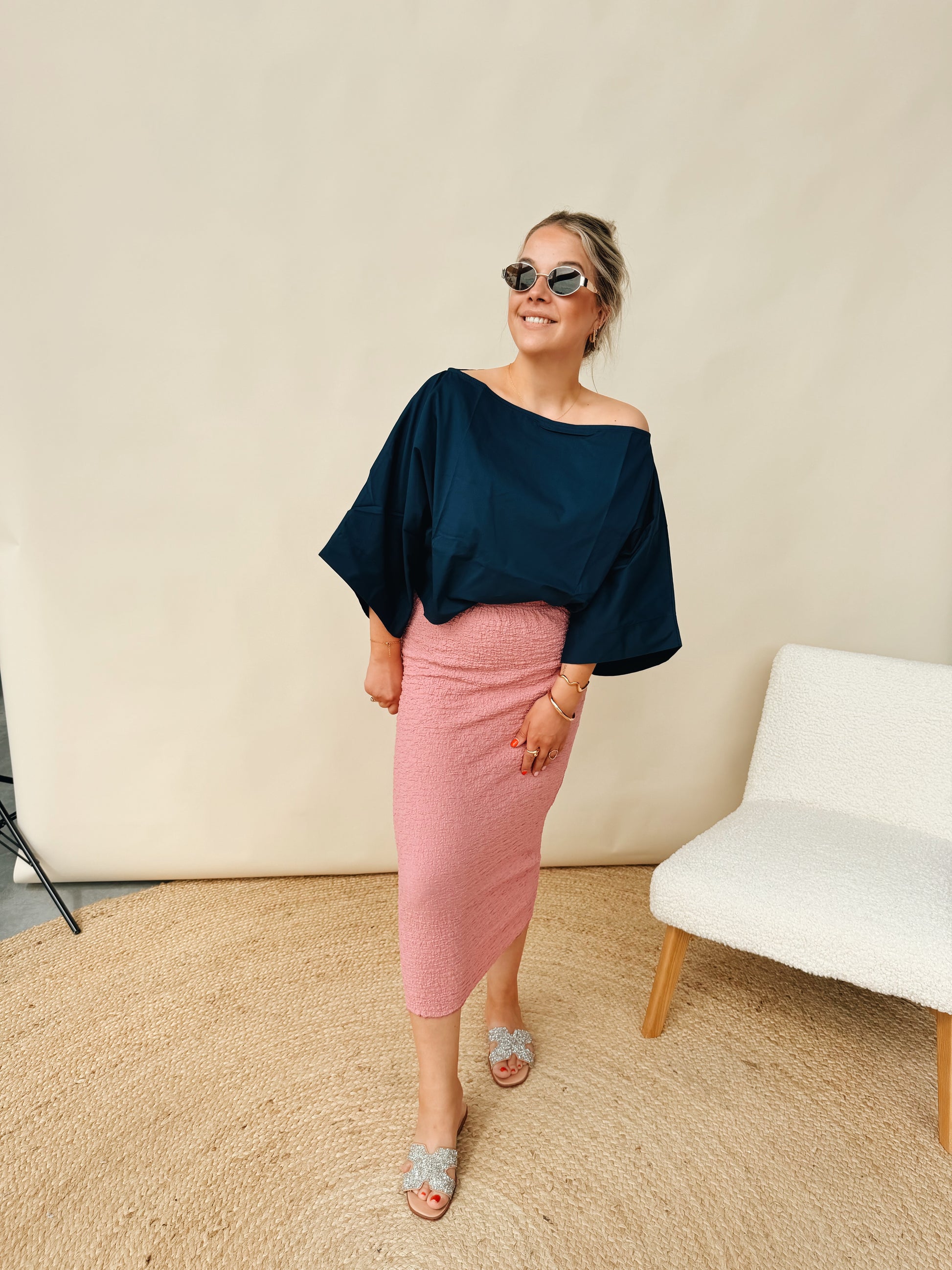 Lauranne Top Marineblauw