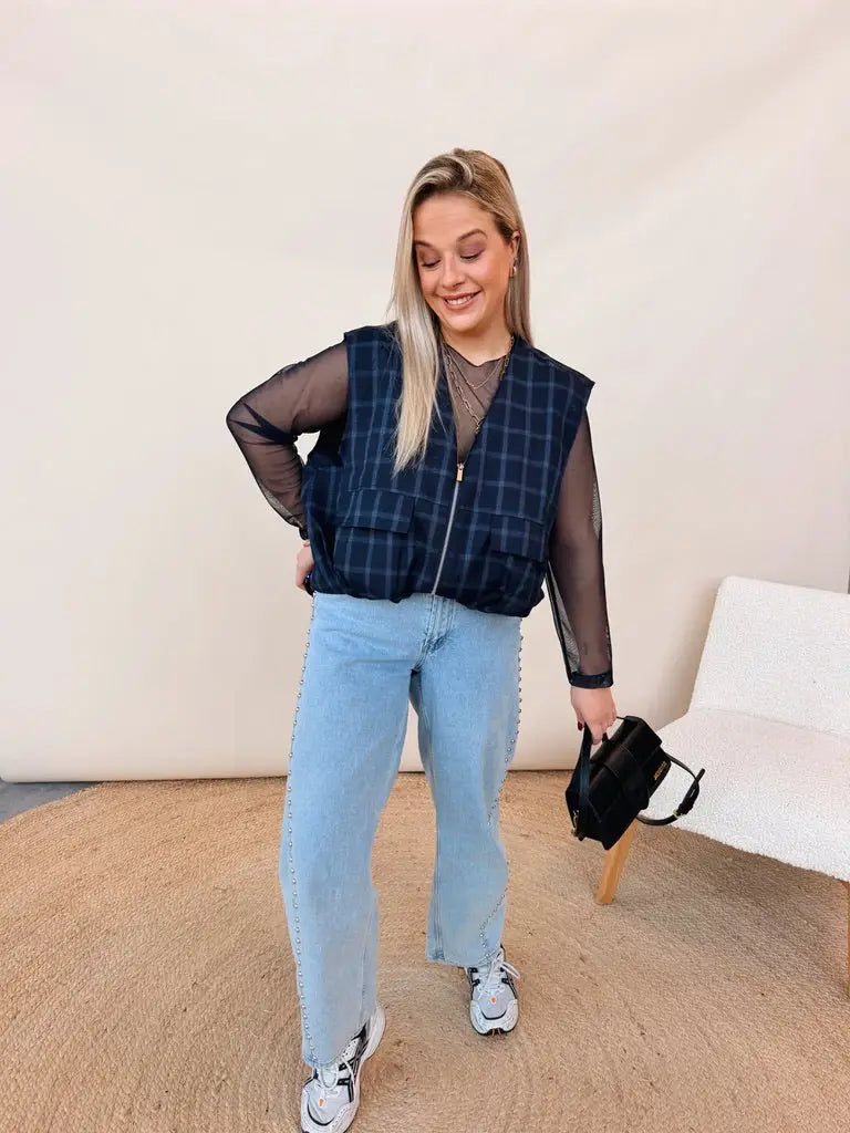 Karlijn Top Navy