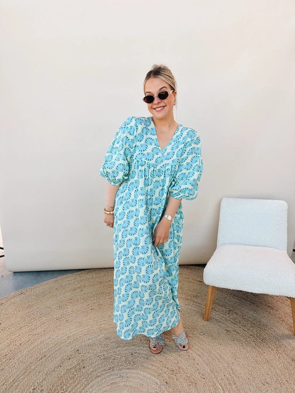 Adelaide Jurk Blauw