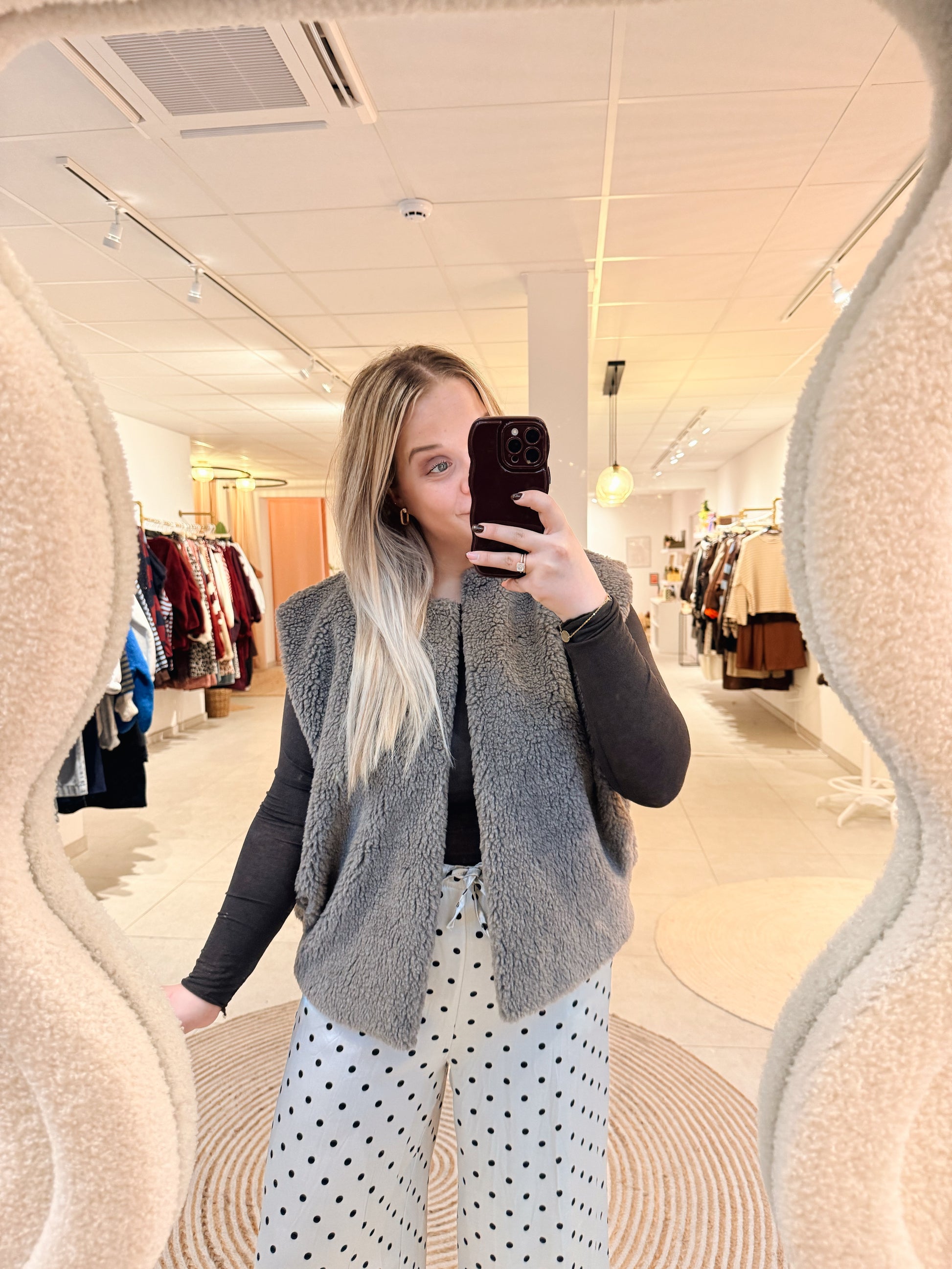 Renée Teddy Jacket Taupe