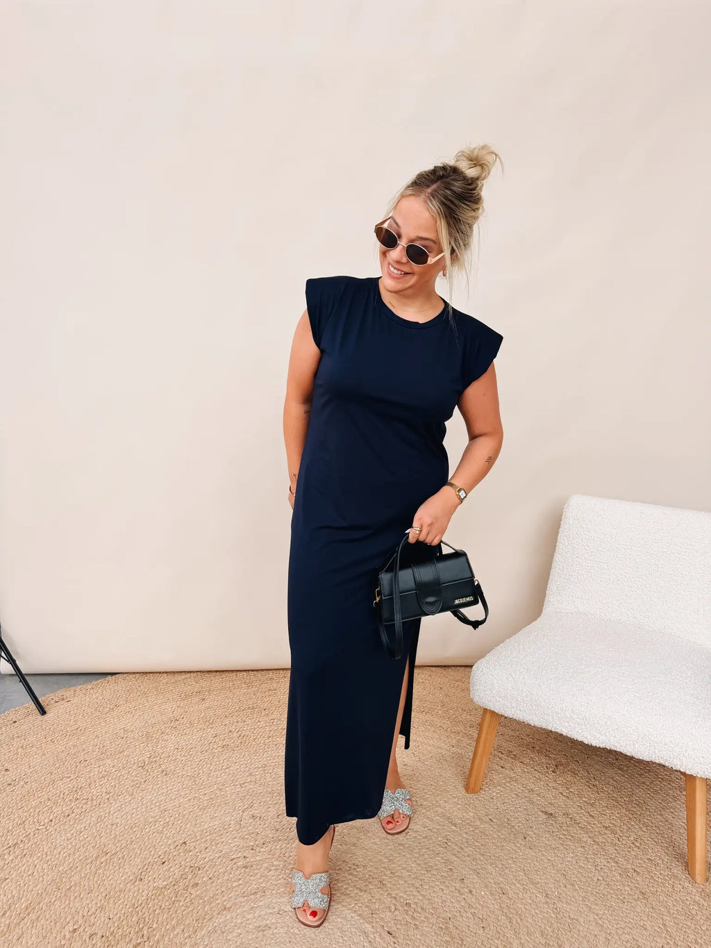 Lola Dress Marineblauw