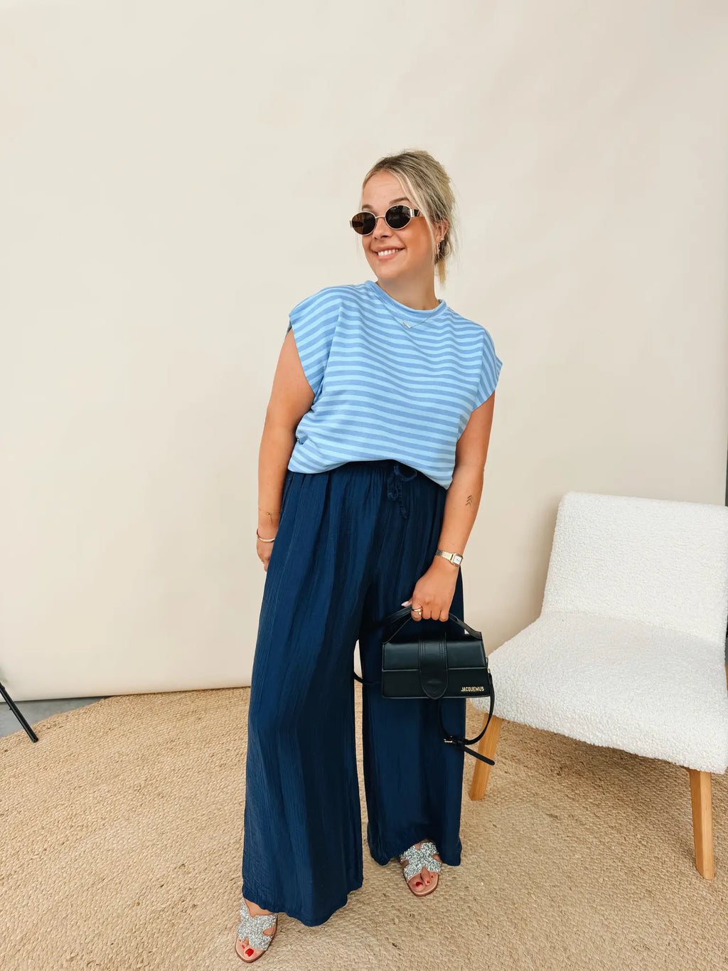 Zadie Top Babyblauw