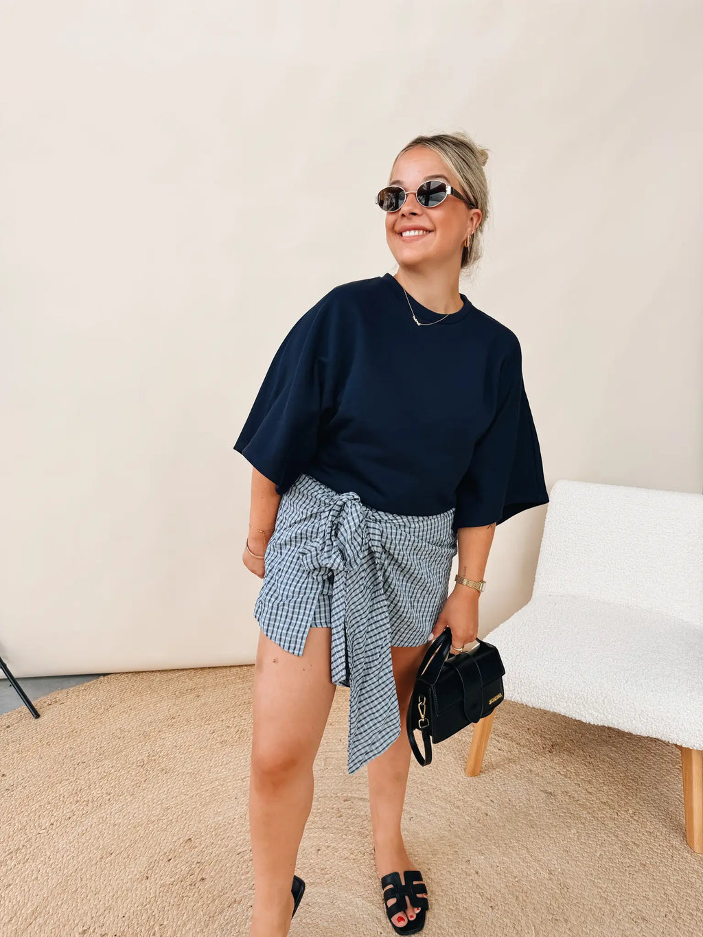 Elodie Top Marineblauw