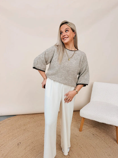 Clémentine Pantalon Ecru