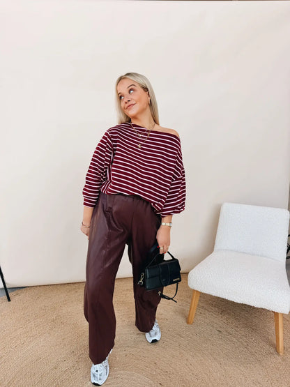 Aveline Bordeaux Pants