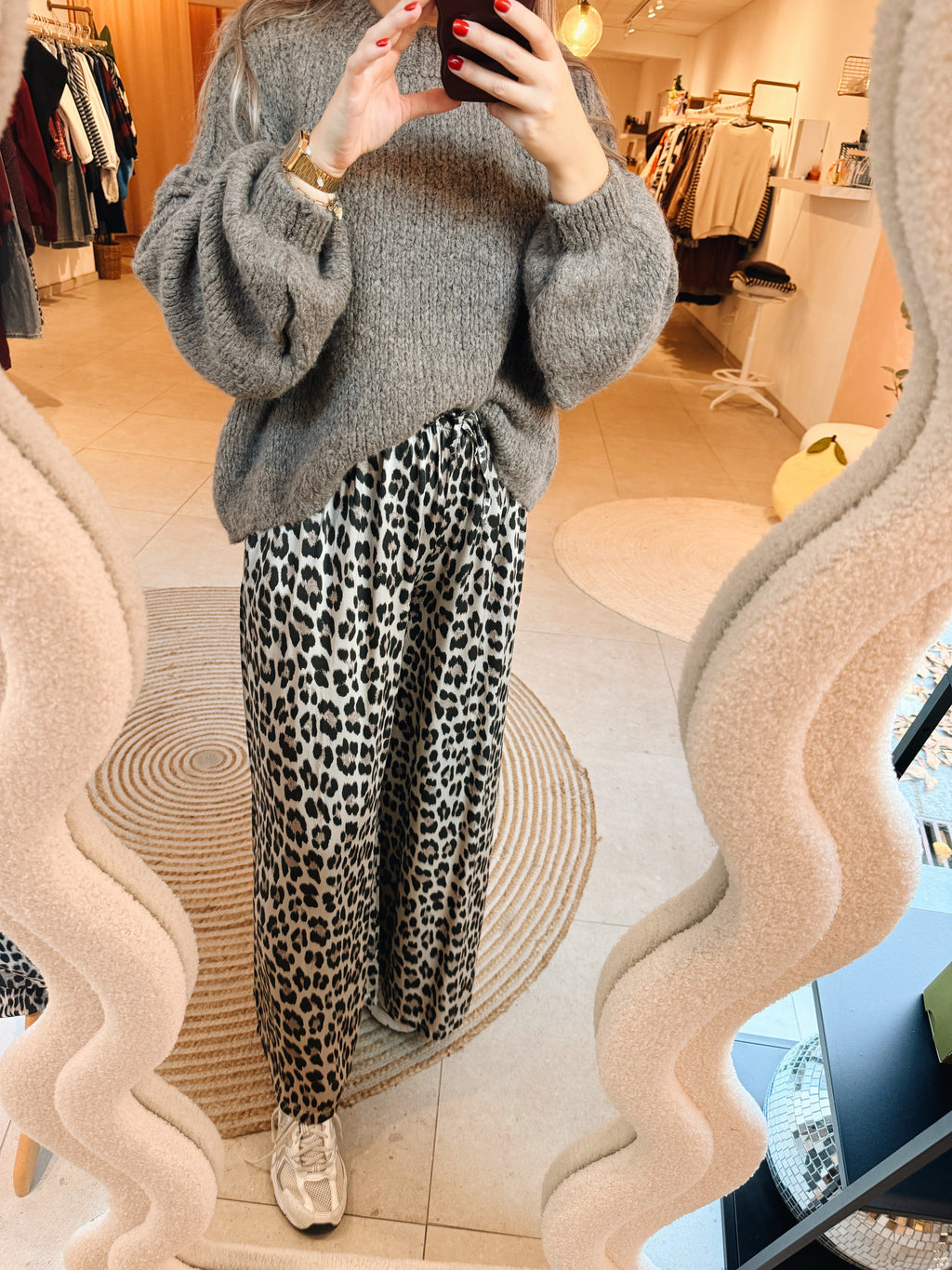 Lucille Leopard Pantalon