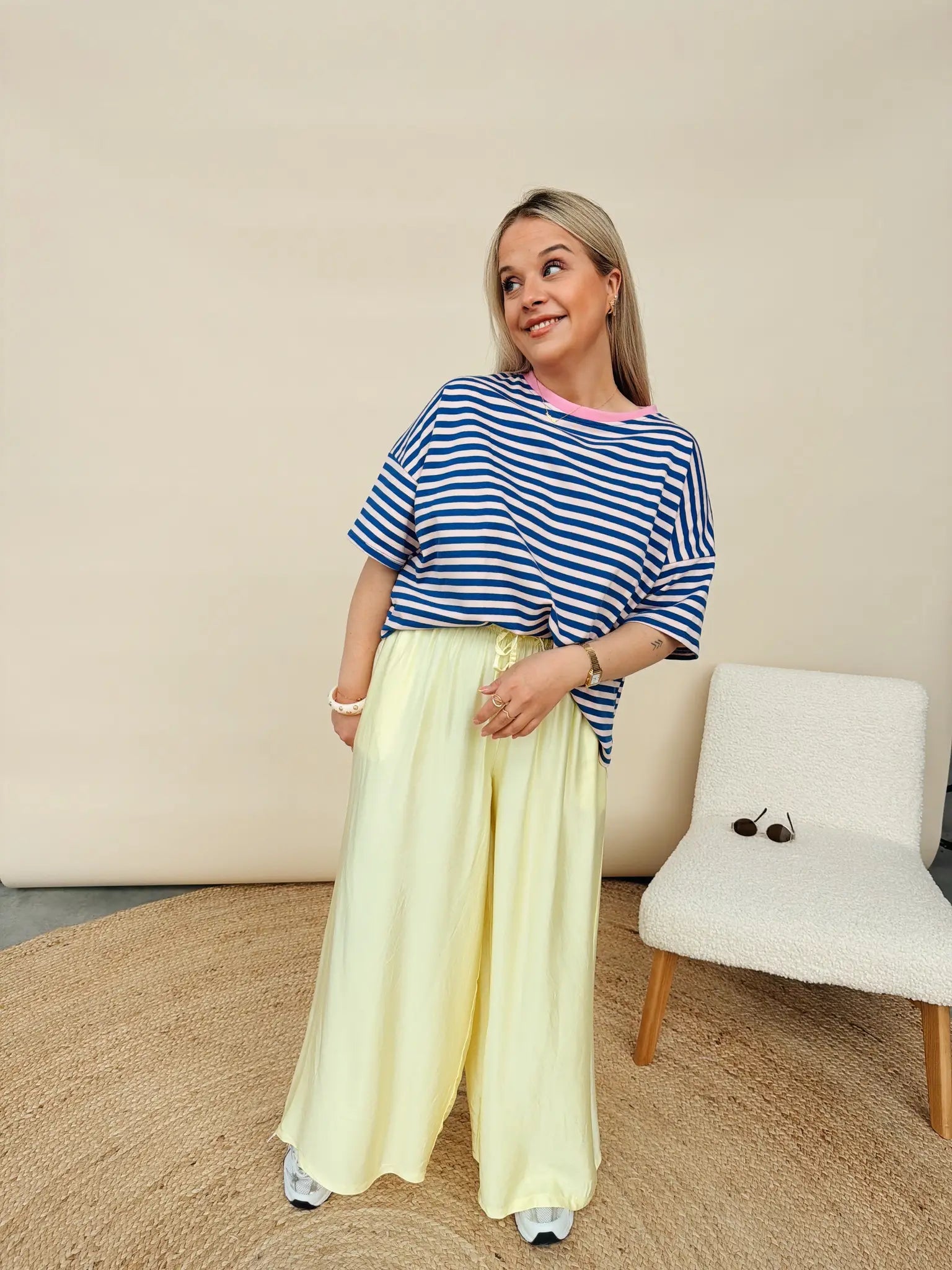 Nuria Pantalon Geel
