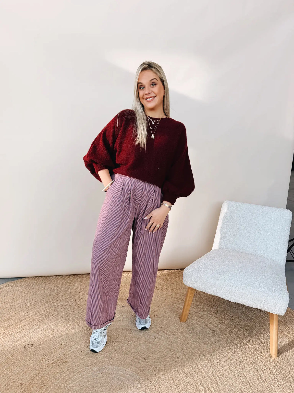 Rosanne Knit Bordeaux