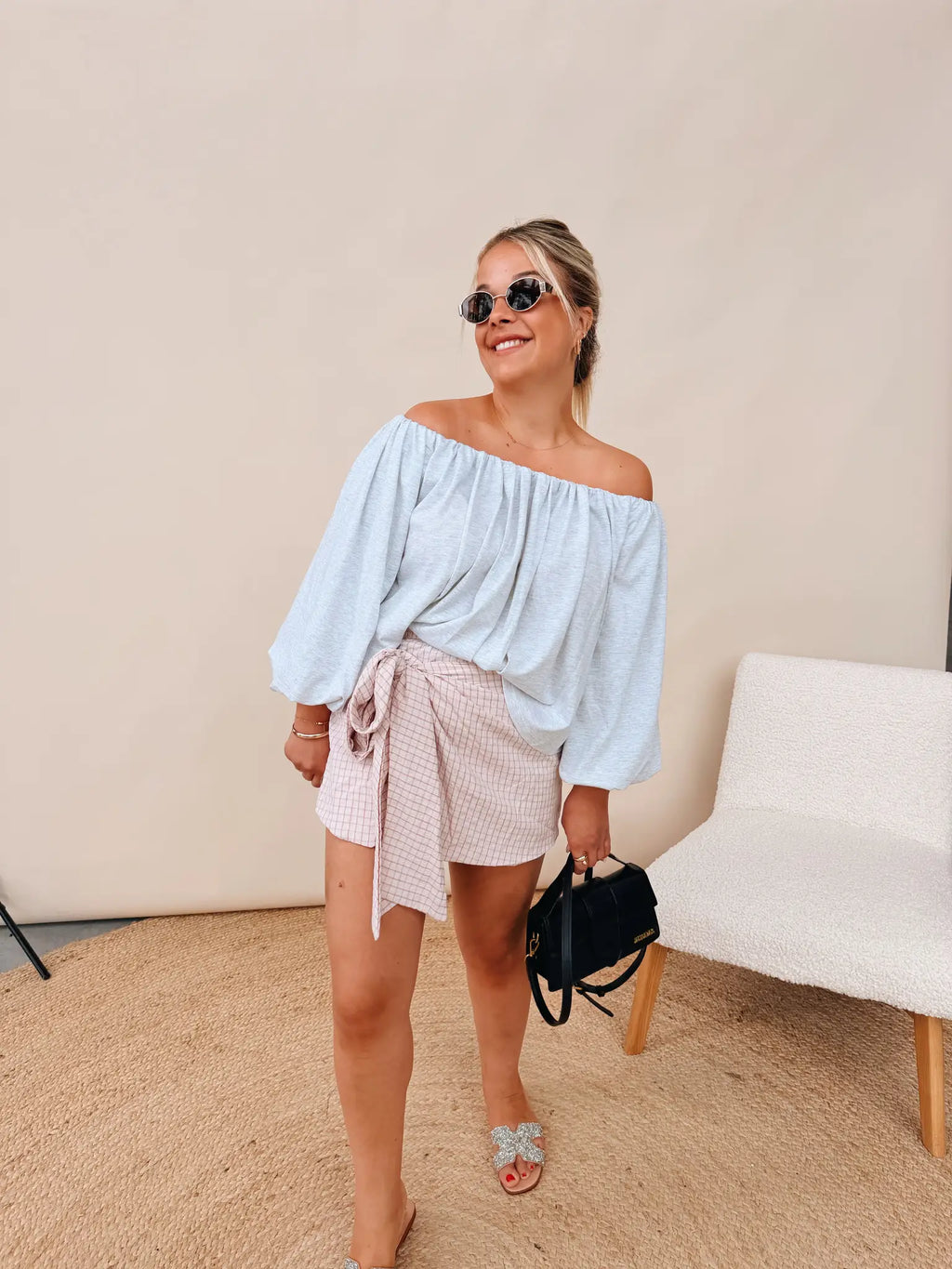 Linne Skort Rose