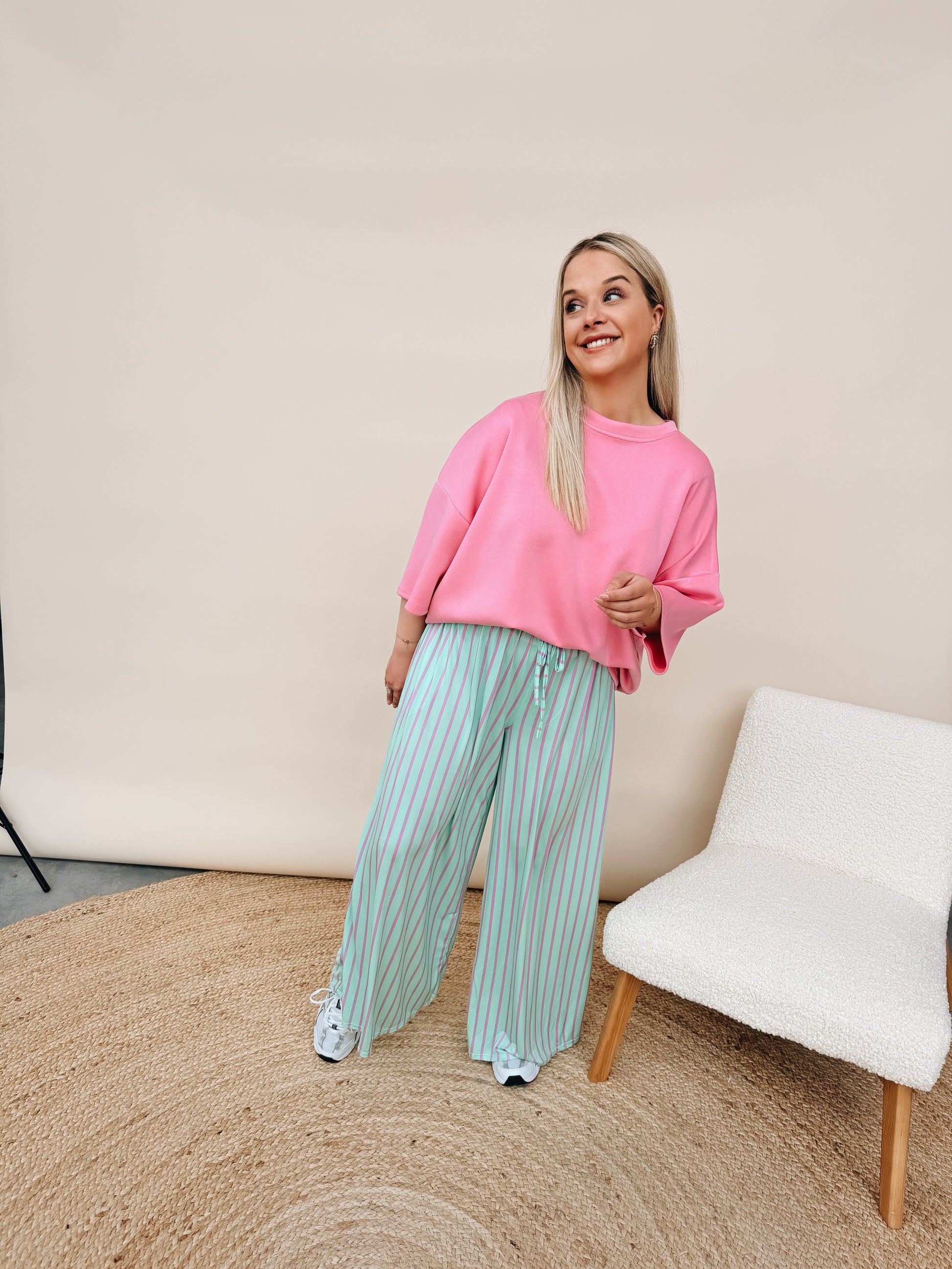 Novalie Pantalon Muntgroen