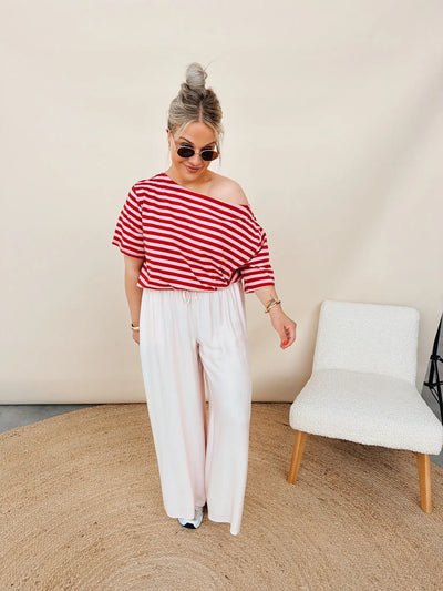 Loret Top Rose/Rood