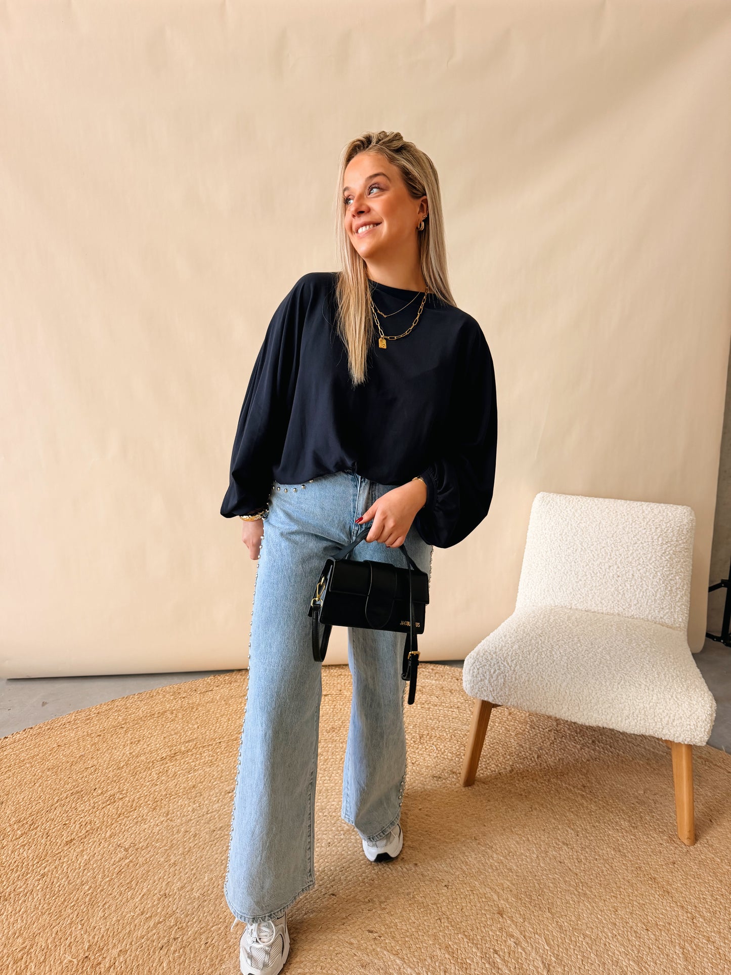 Marie-Ann Top Navy