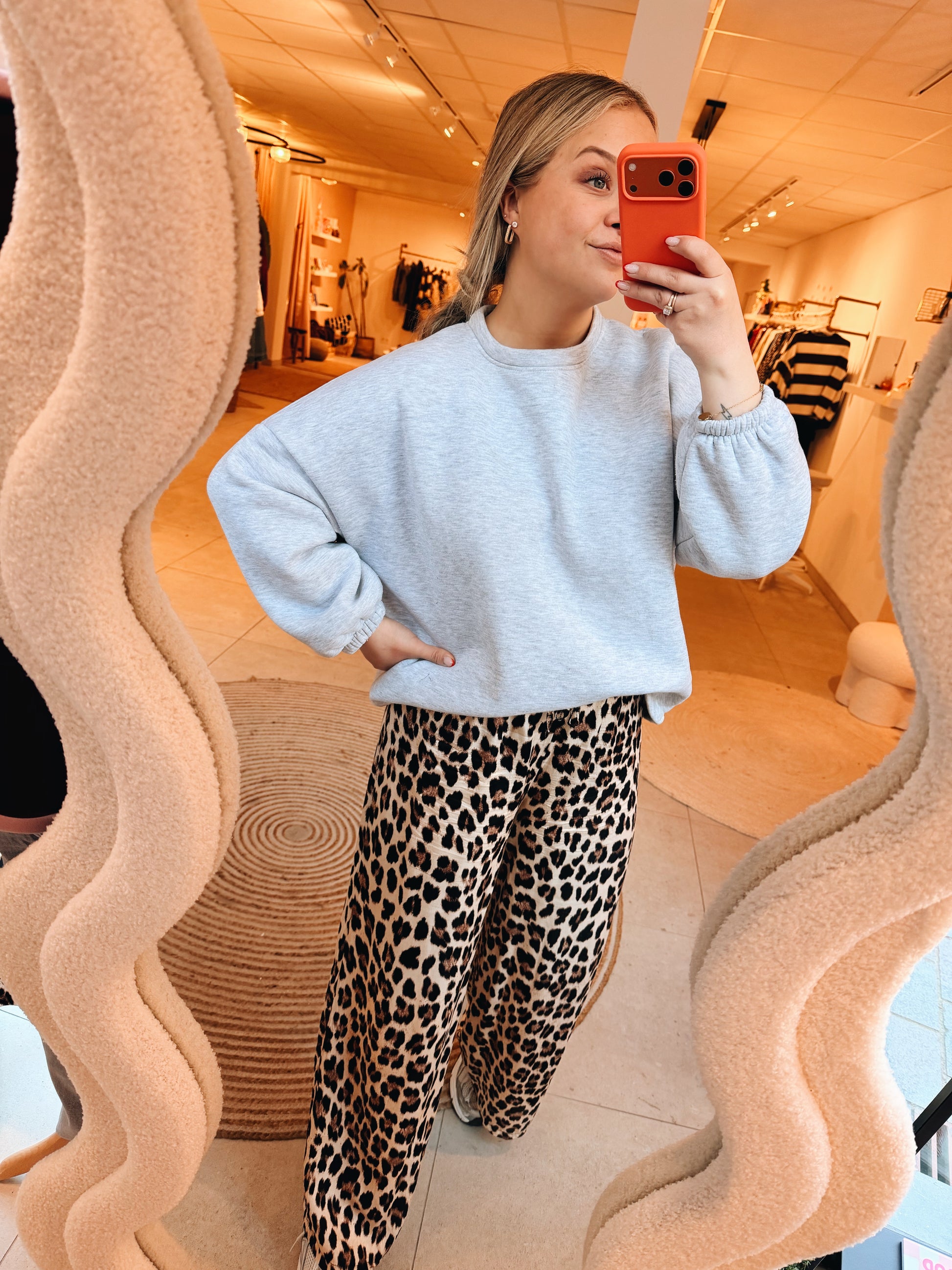 Bieke Leopard Pantalon