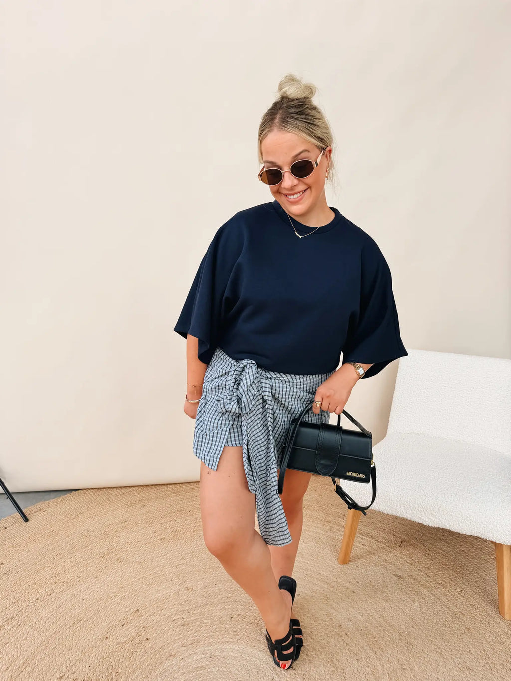 Elodie Top Marineblauw