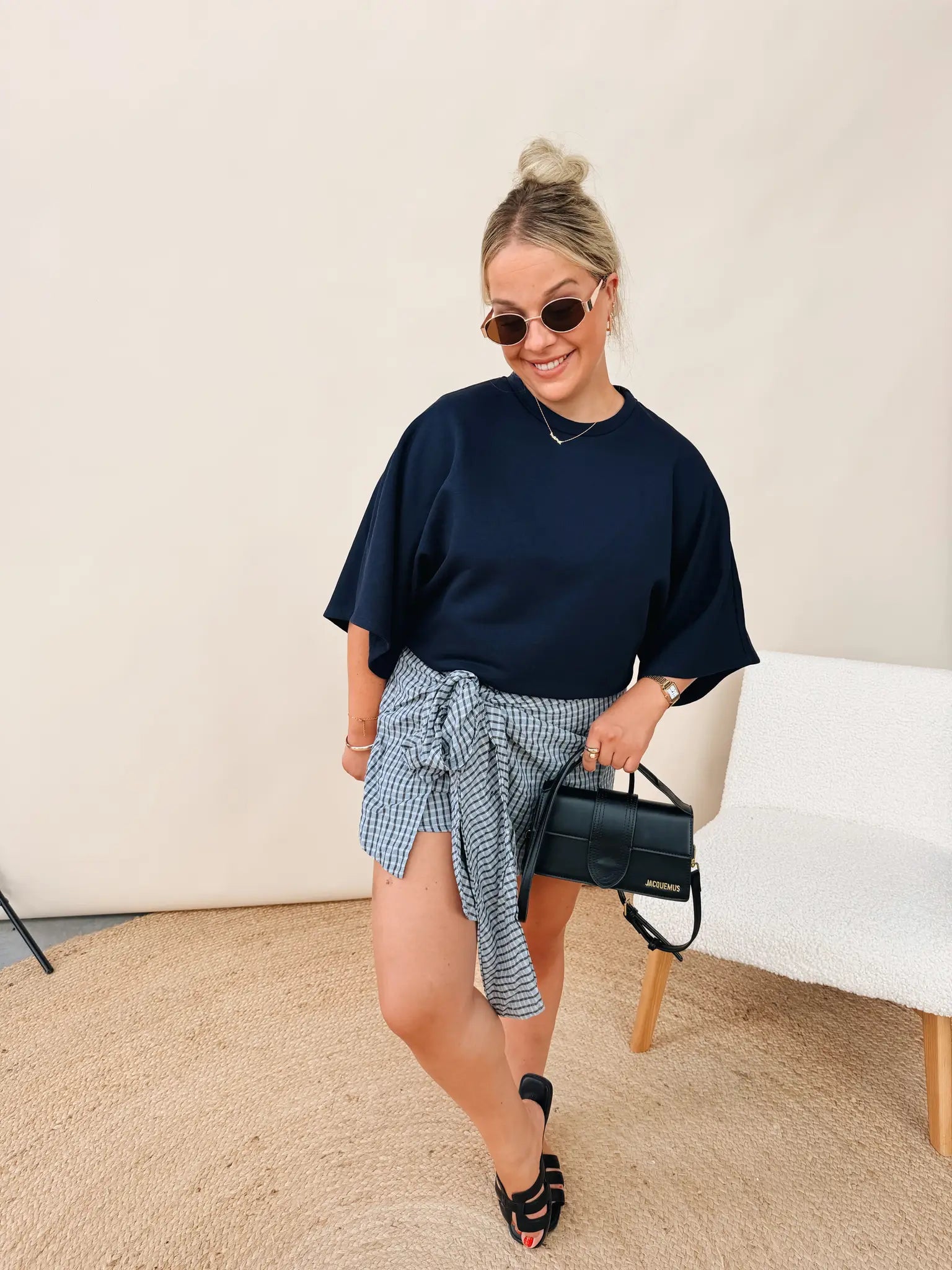 Elodie Top Marineblauw