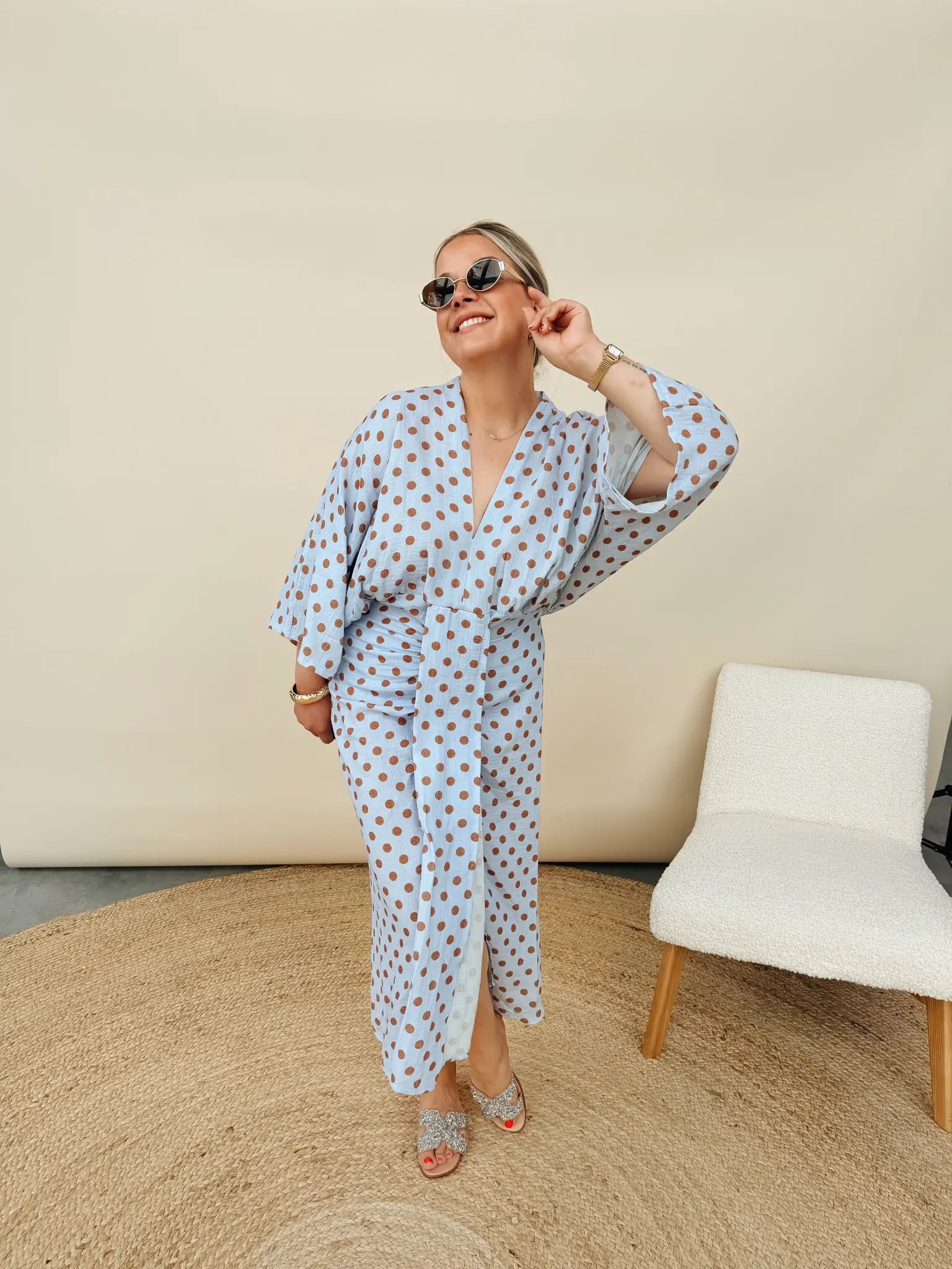 Kim Dot Jurk Blauw