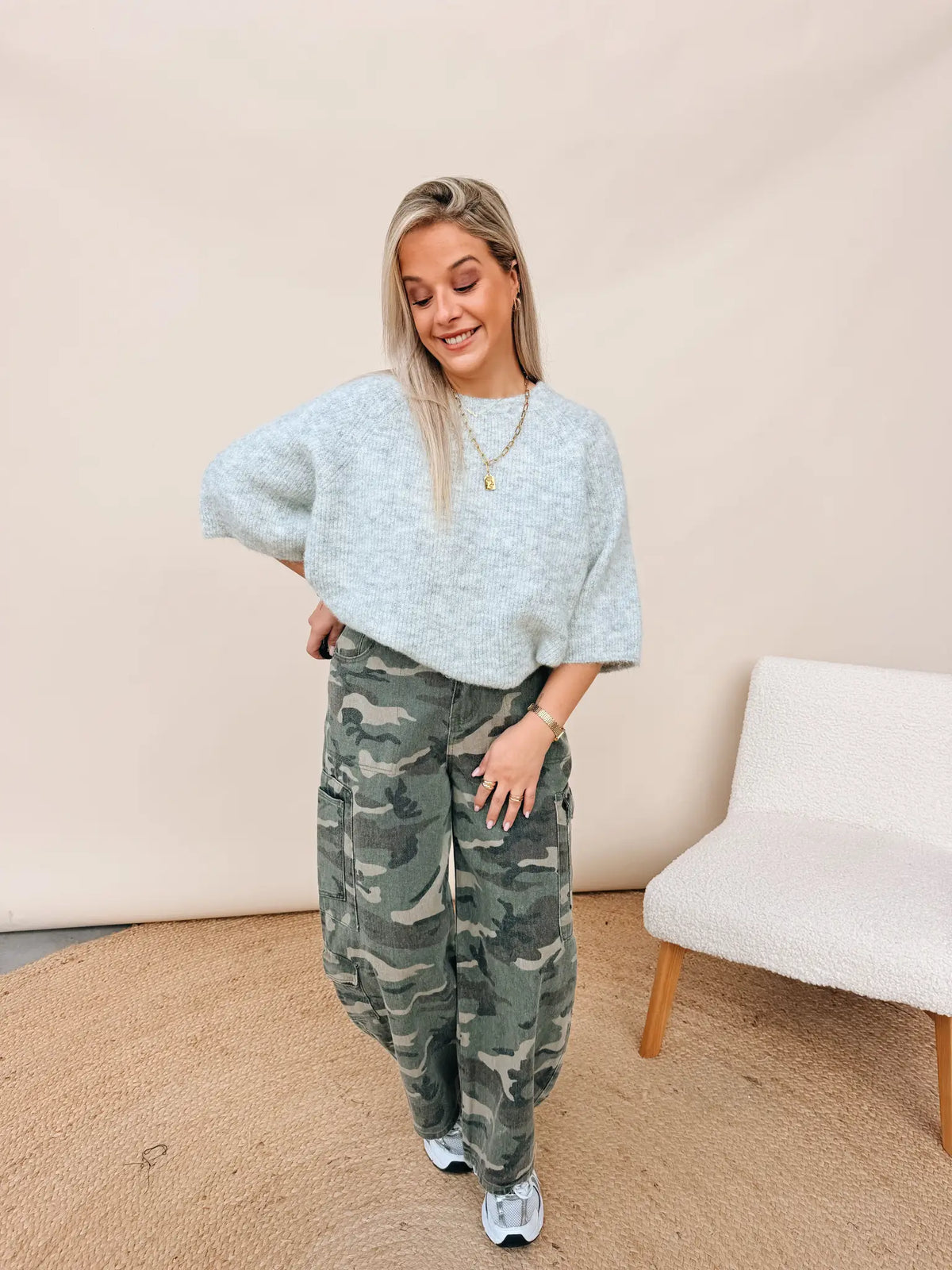 Chloé Pull Lichtgrijs