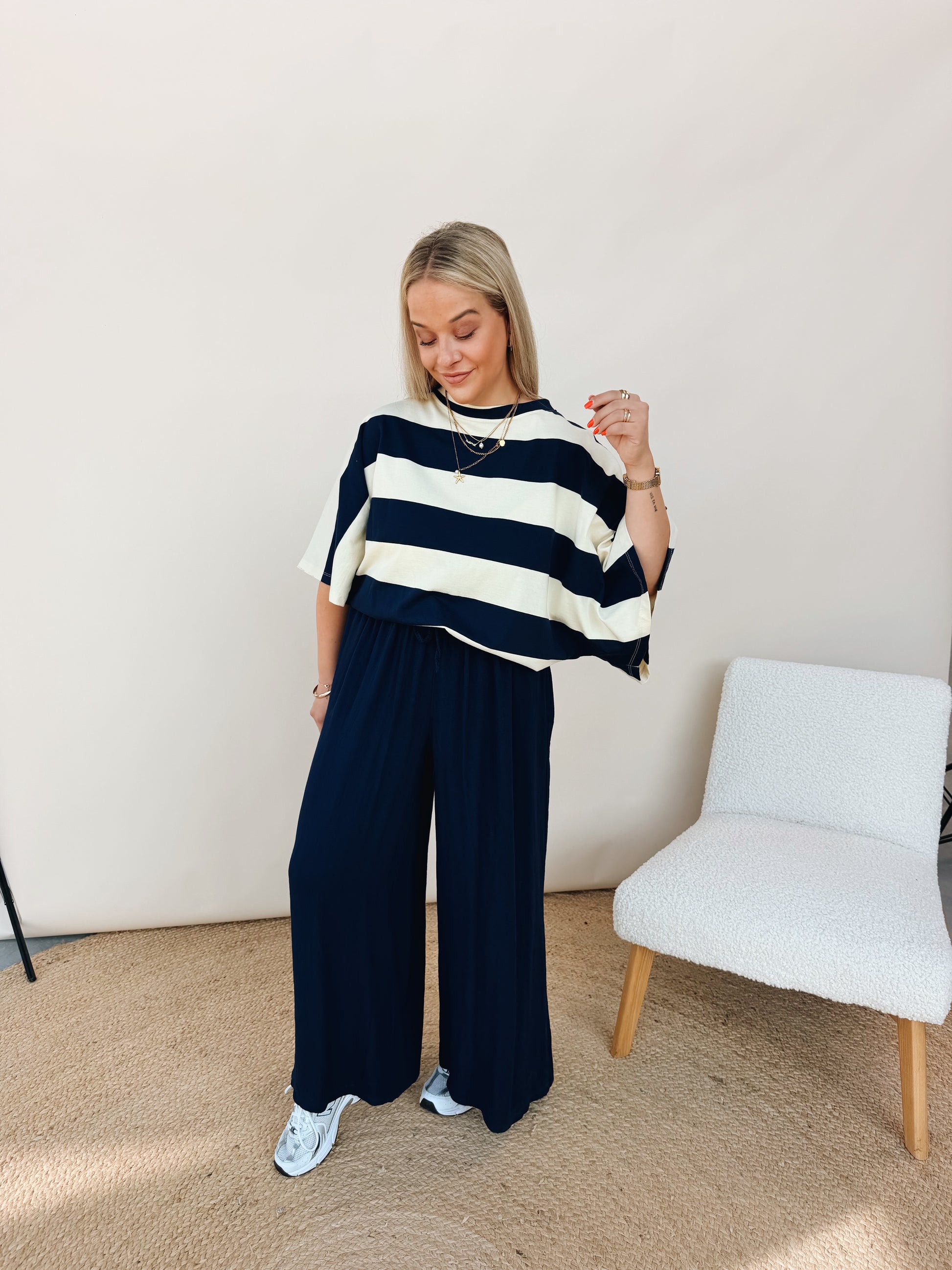 Violette Top Navy