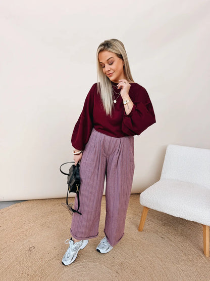 Albertine Top Burgundy