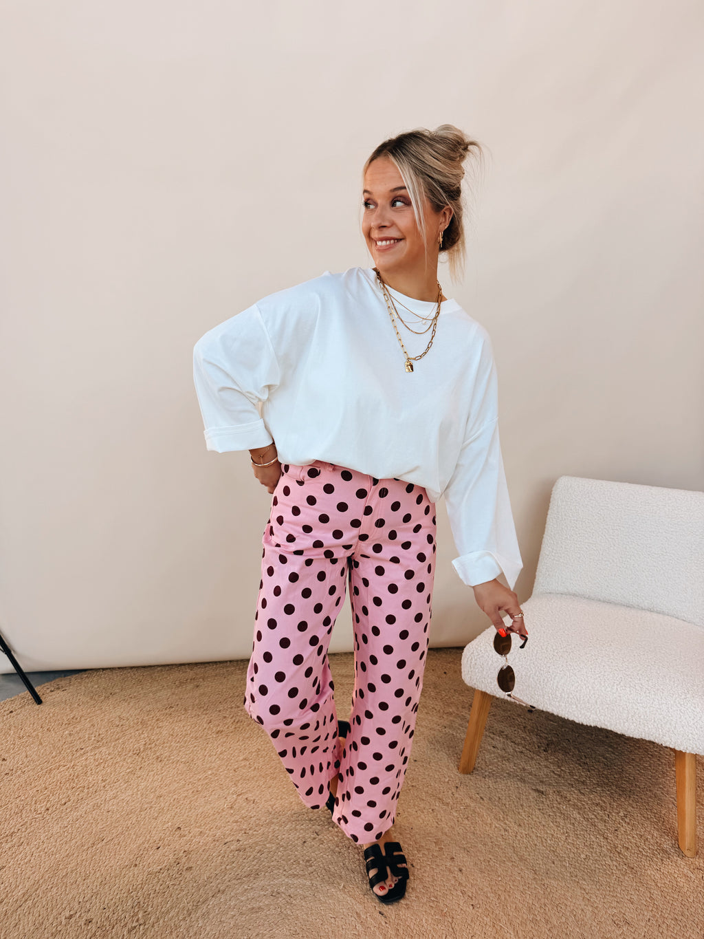 Rosanna Dot Jeans Rose