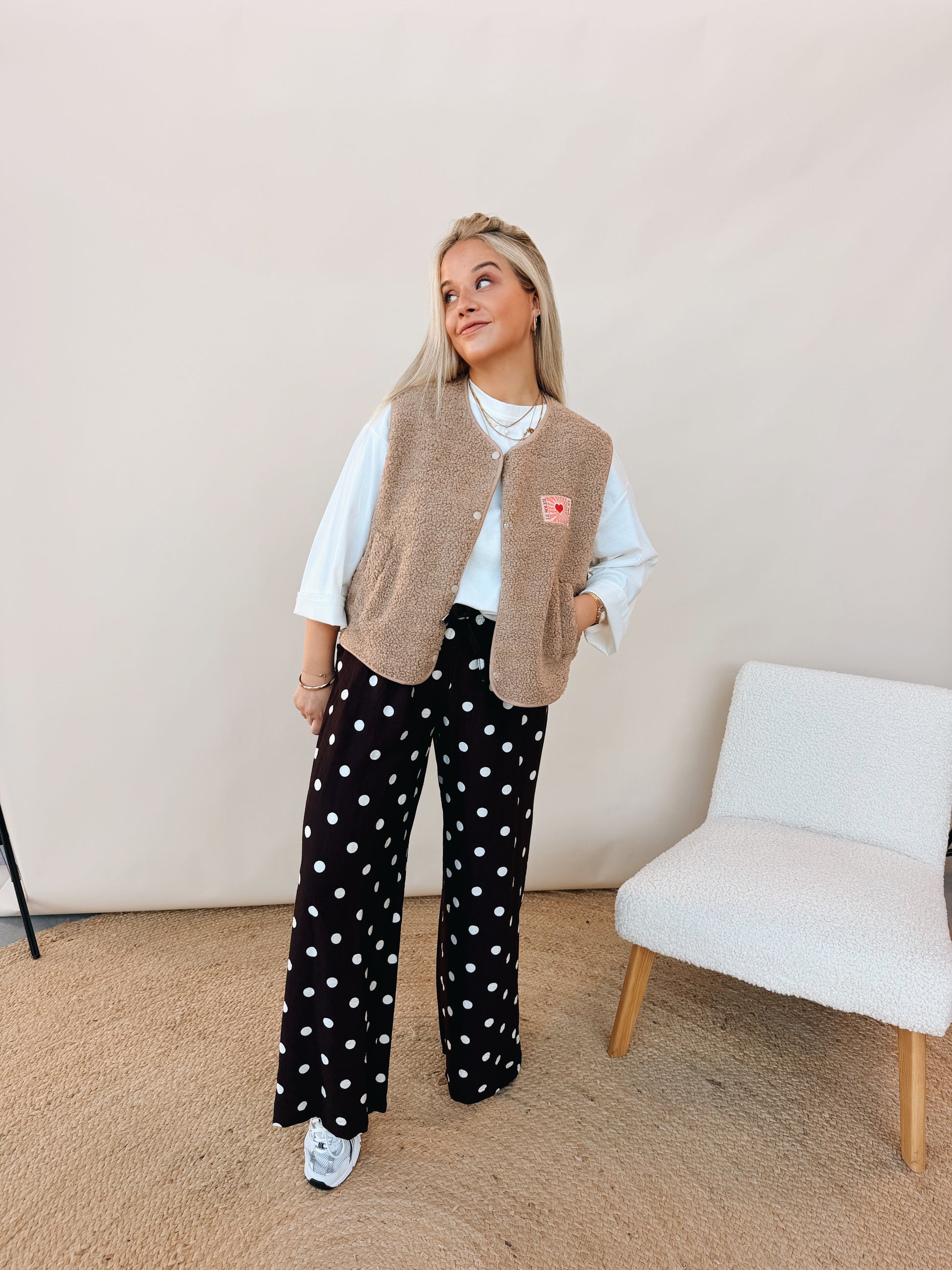 Celeste Dot Pantalon Choco