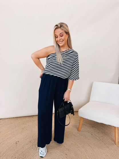 Simone Pantalon Marineblauw