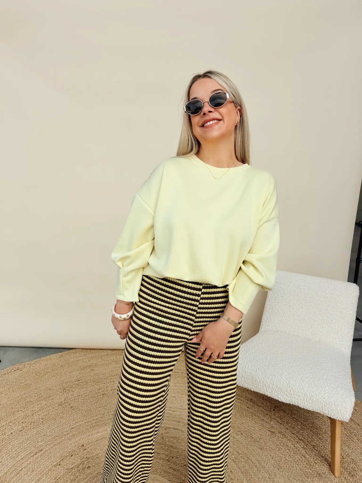 Cleo Pantalon Geel