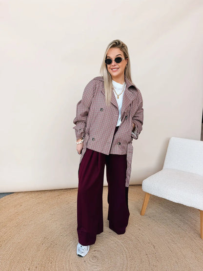 Violette Pantalon Bordeaux
