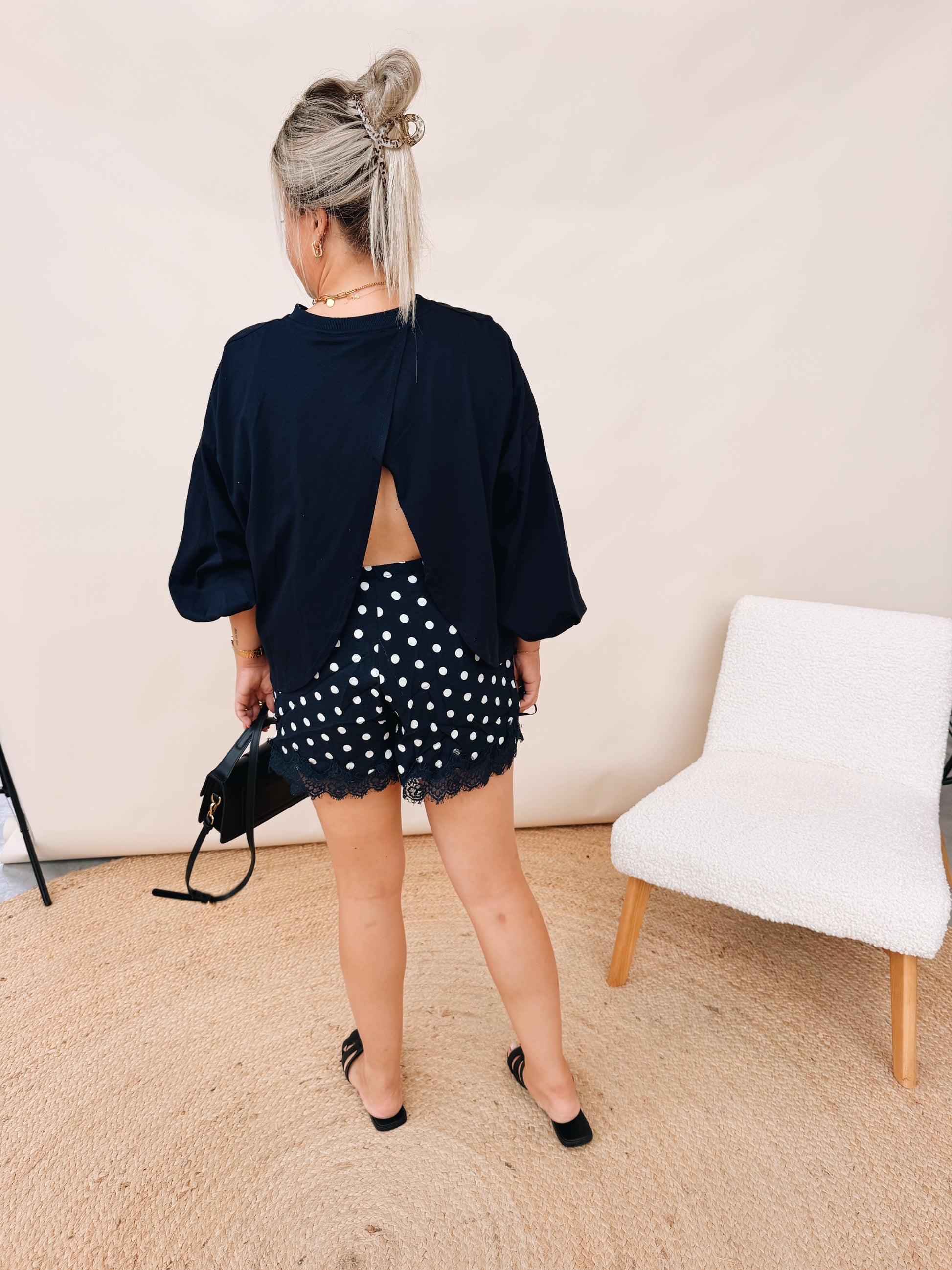 Claudine Top Navy