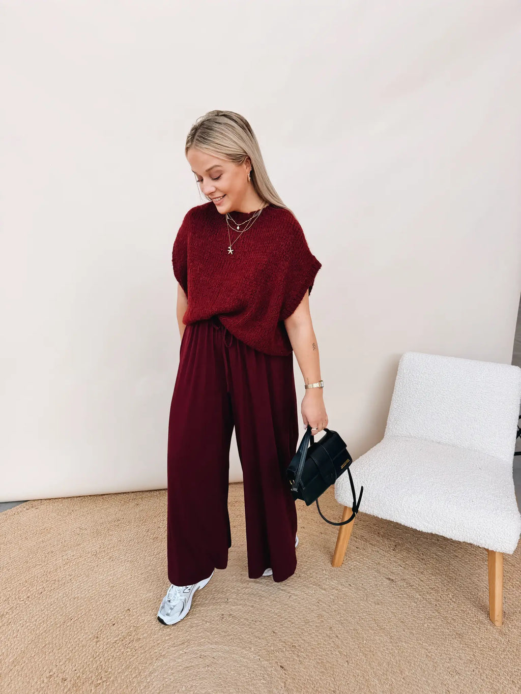 Ondine Pantalon Bordeaux