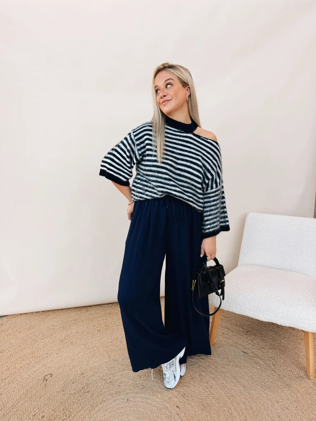Billie Top Marineblauw