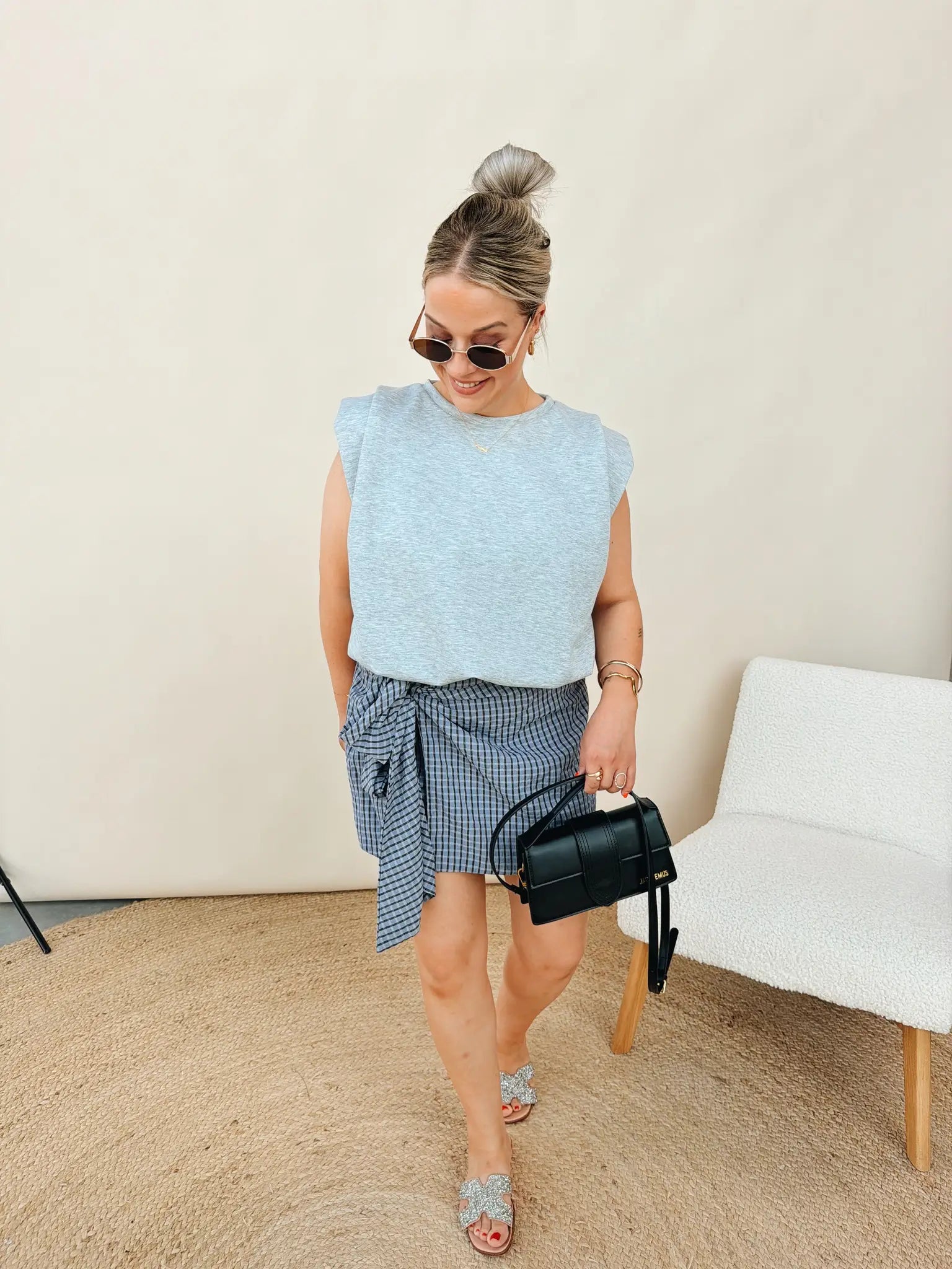 Babeth Top Lichtgrijs
