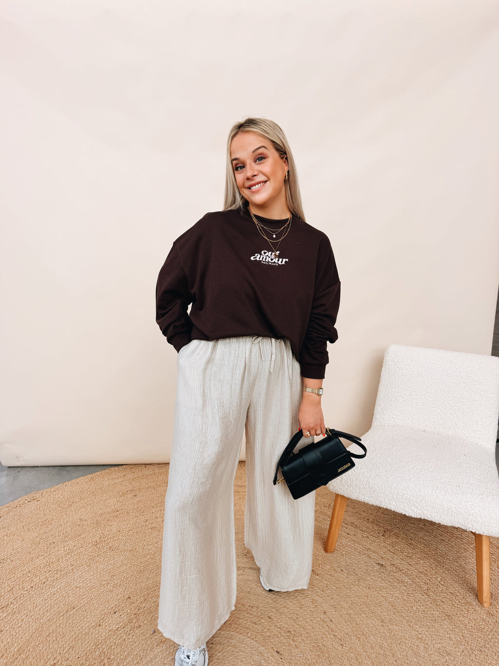 Sweatshirt Oui Amour Choco