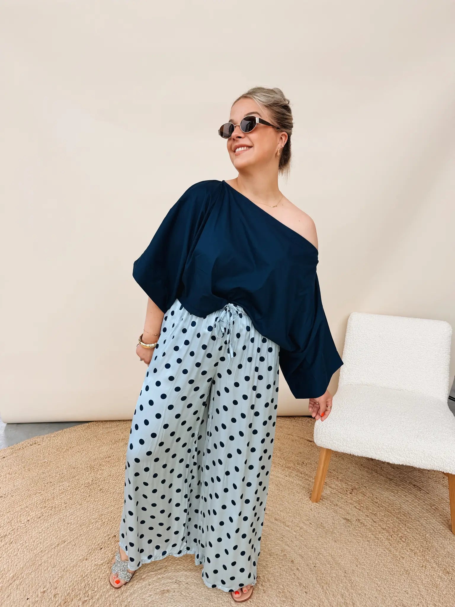 Lauranne Top Marineblauw