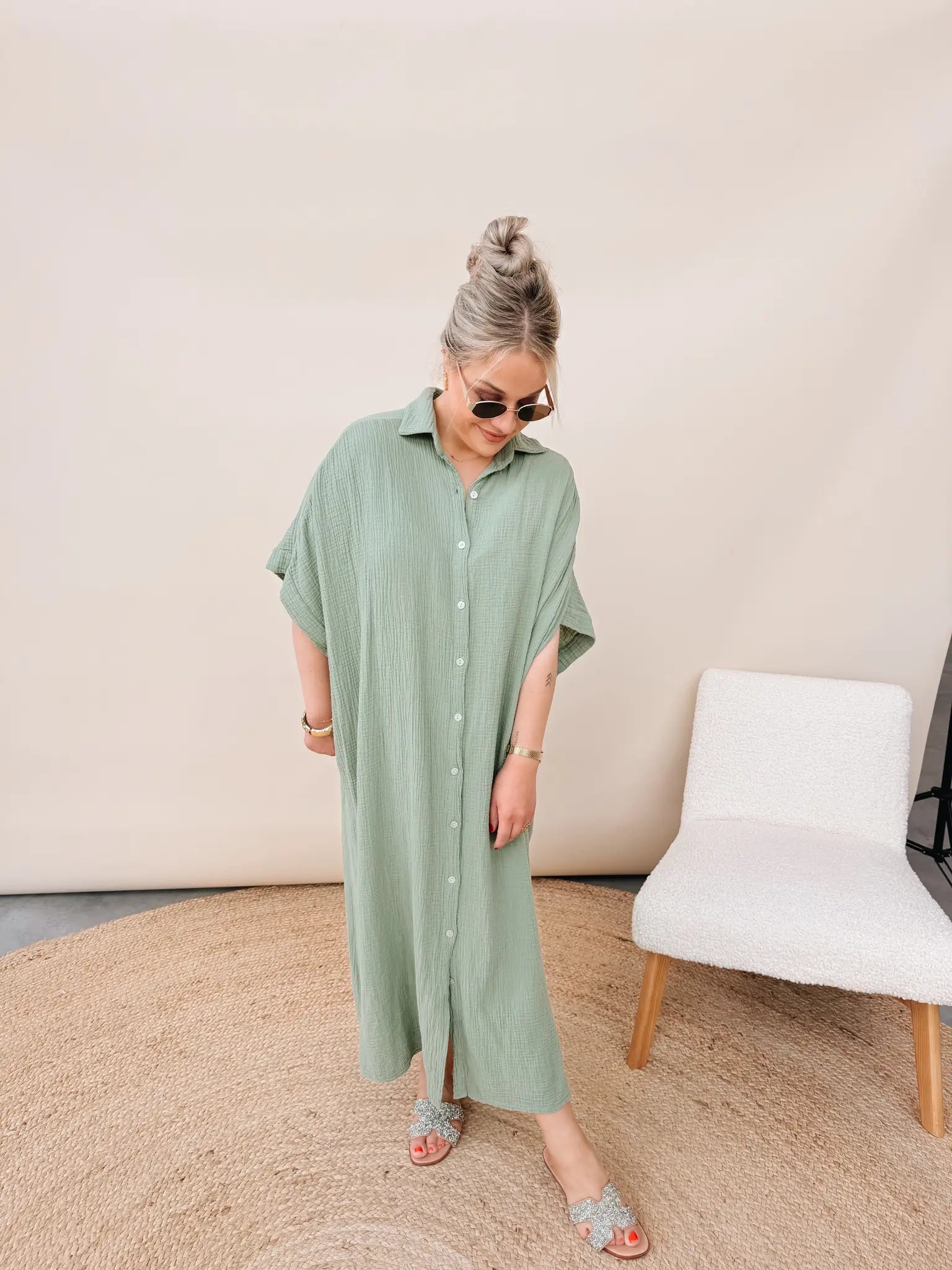 Mona Jurk Khaki