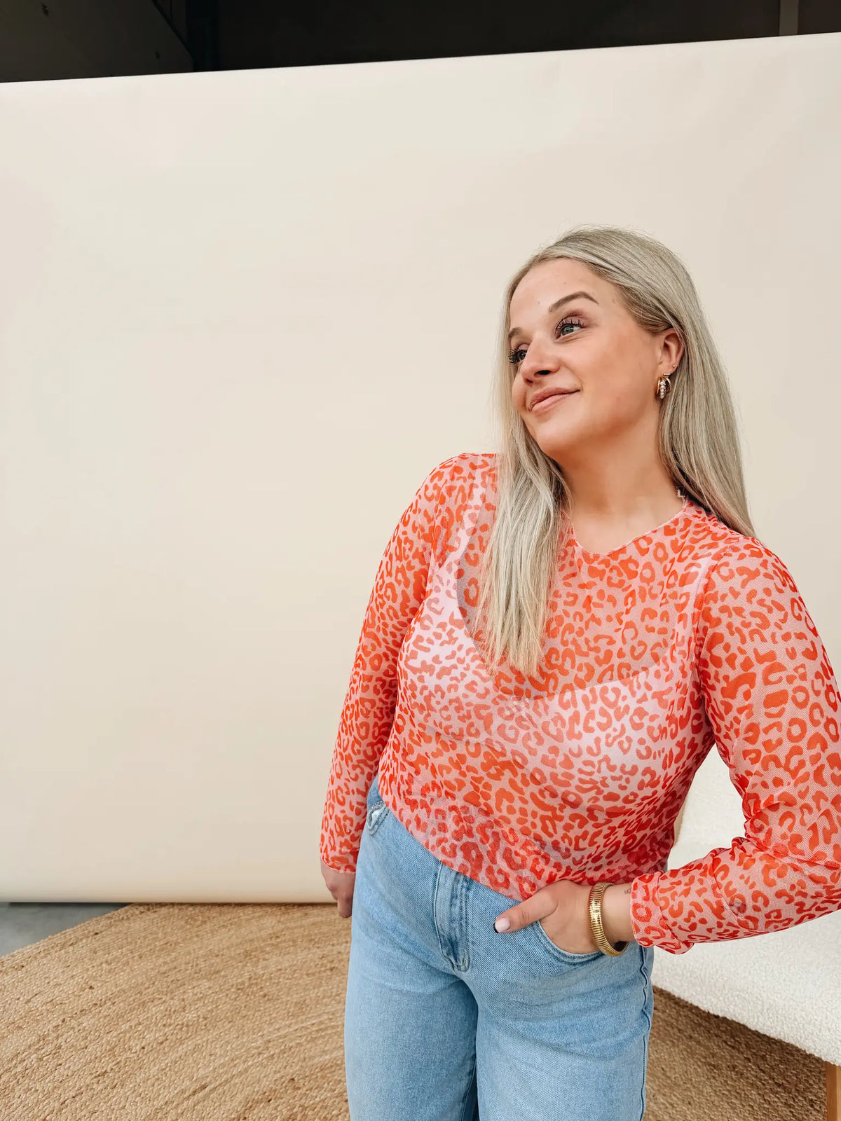 Jolein Top Leopard