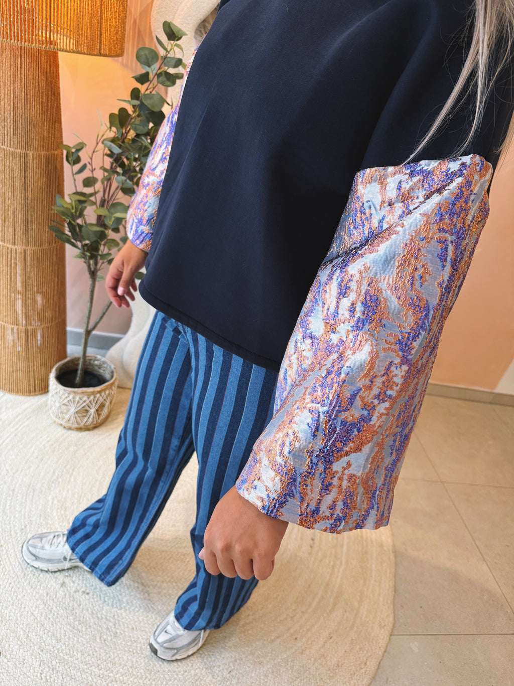 Gabin Top Grijs/Rose