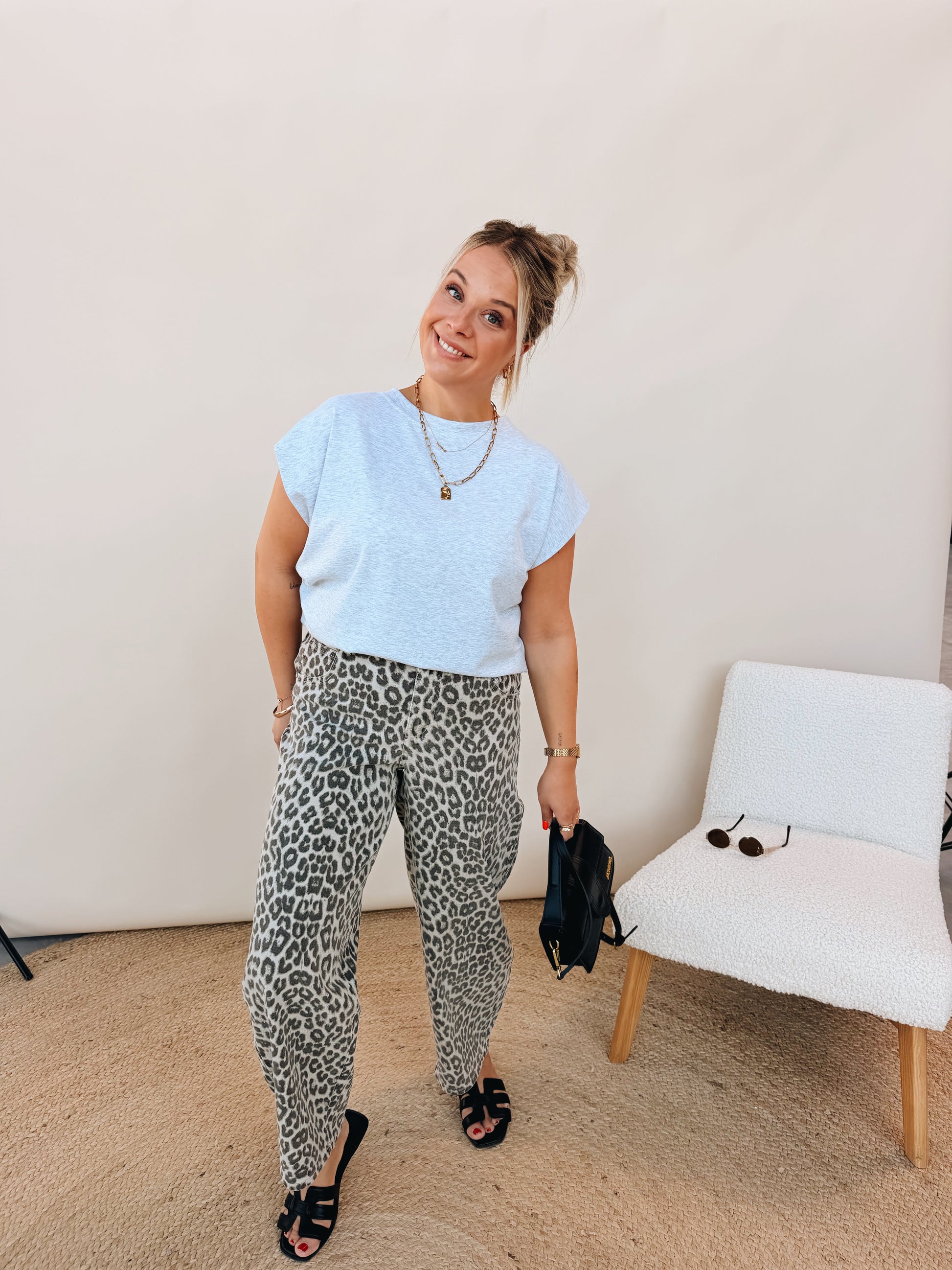Geneviève Top Lichtgrijs