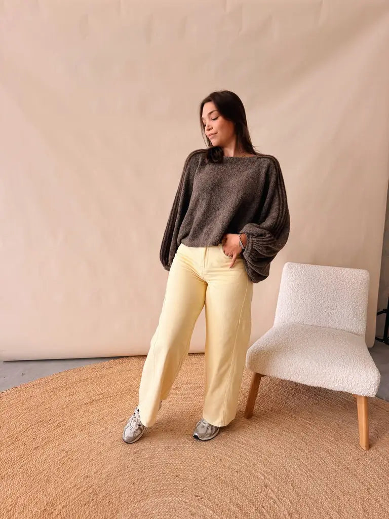 Guusje Knit Bruingrijs
