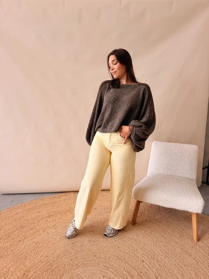 Guusje Knit Bruingrijs