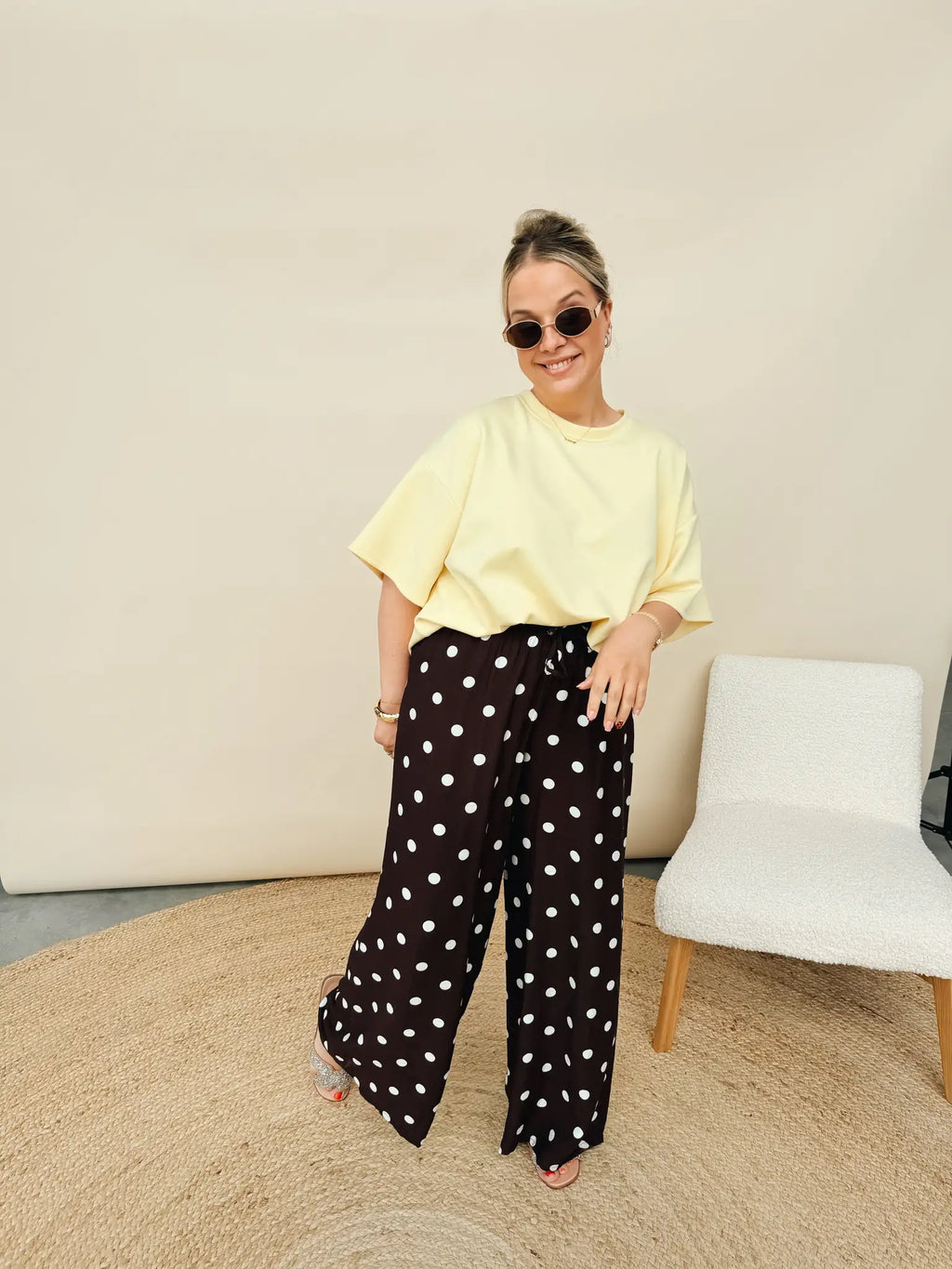 Celeste Dot Pantalon Choco