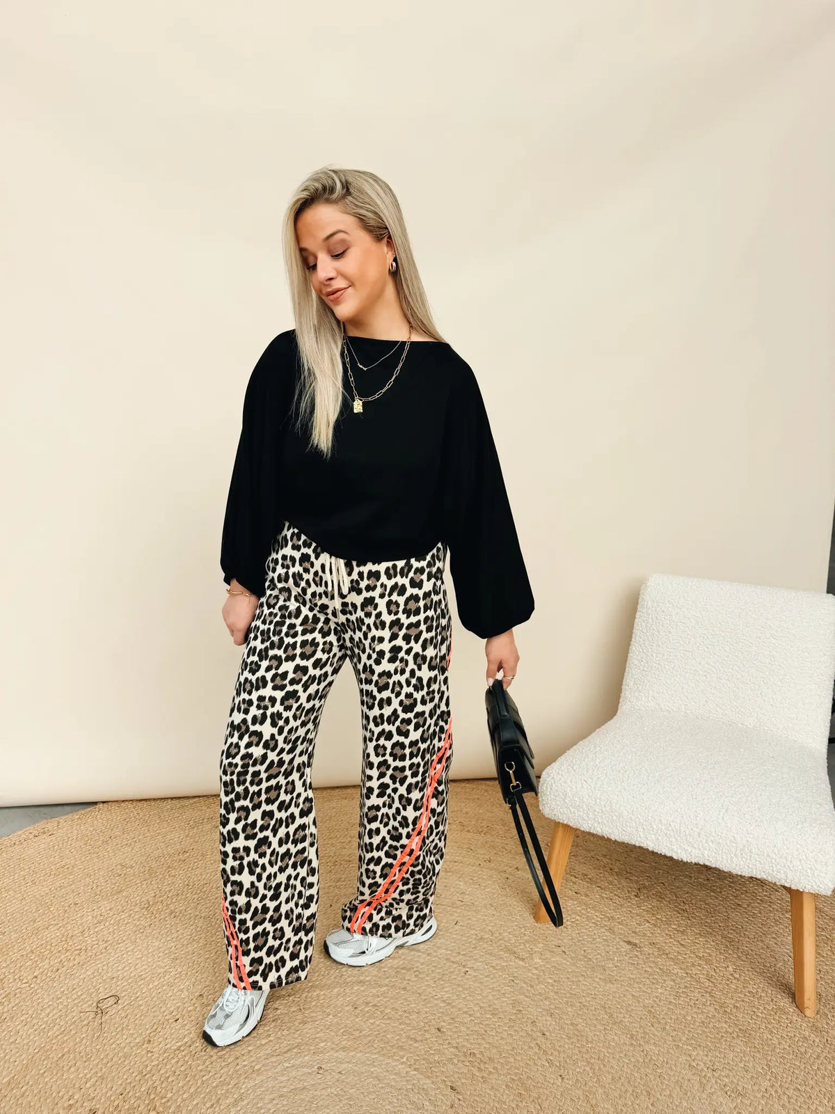 Laurelle Leopard Pantalon