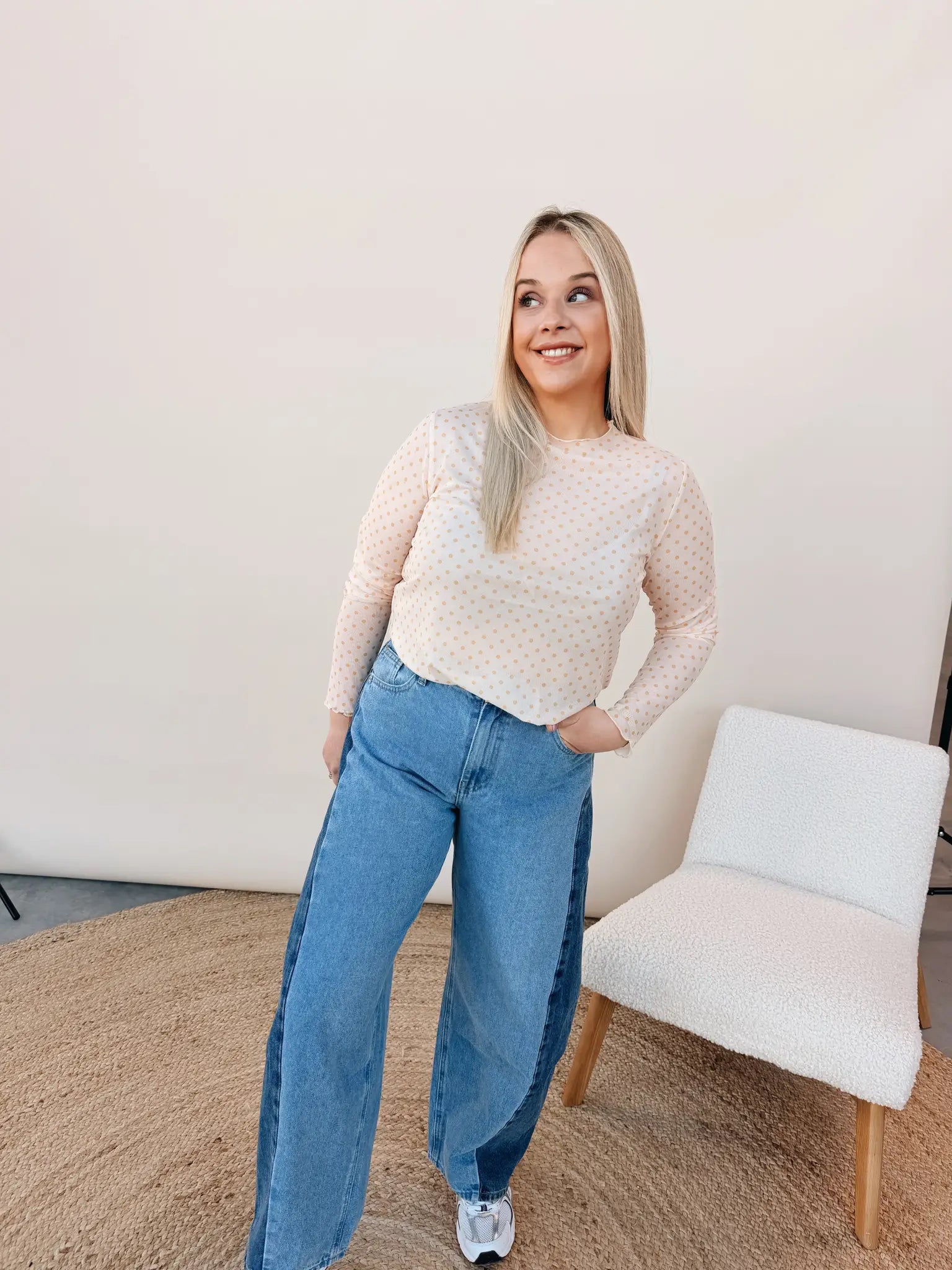 Teresa Dot Top Geel