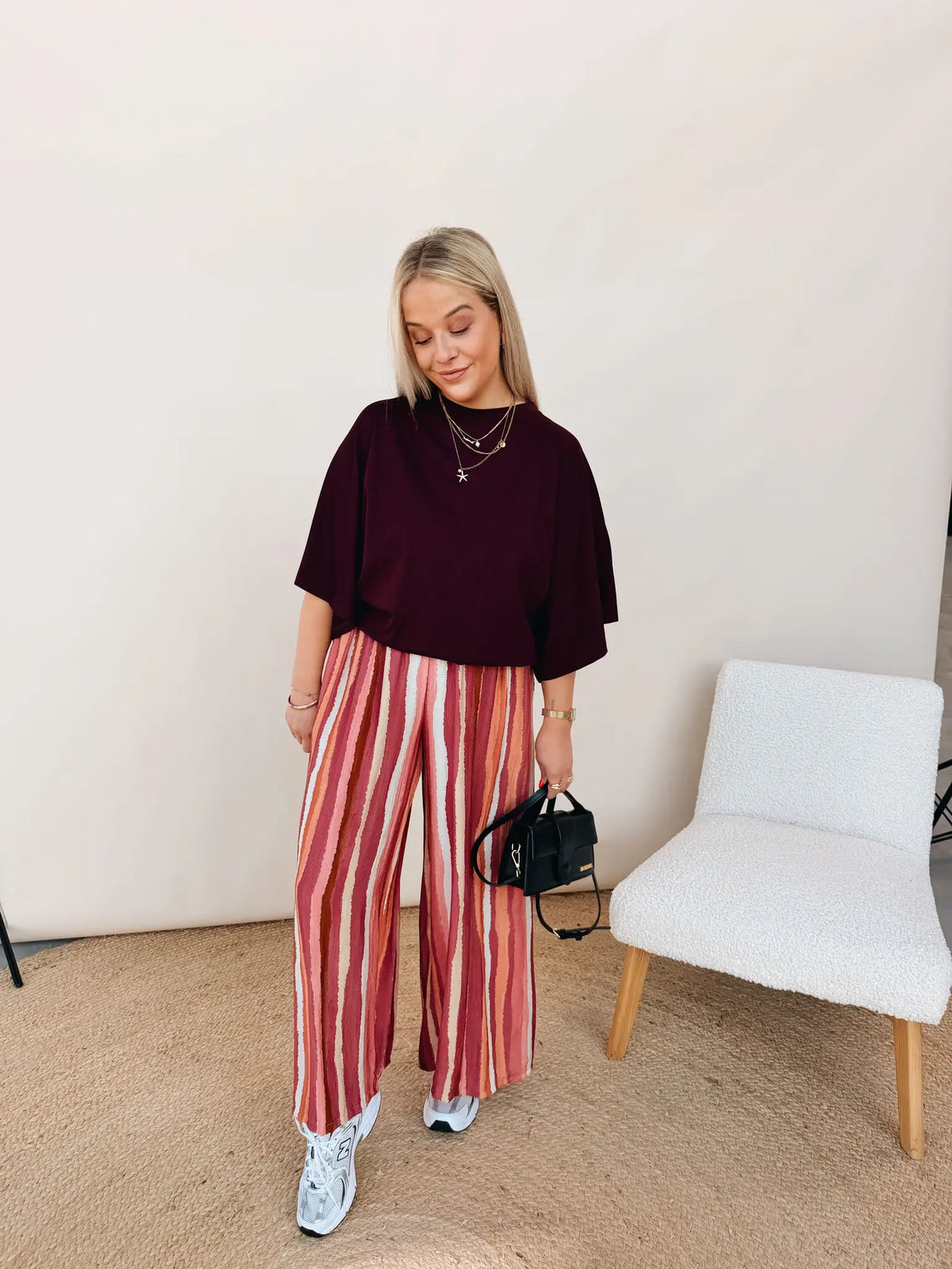 Margueritte Pantalon Bordeaux