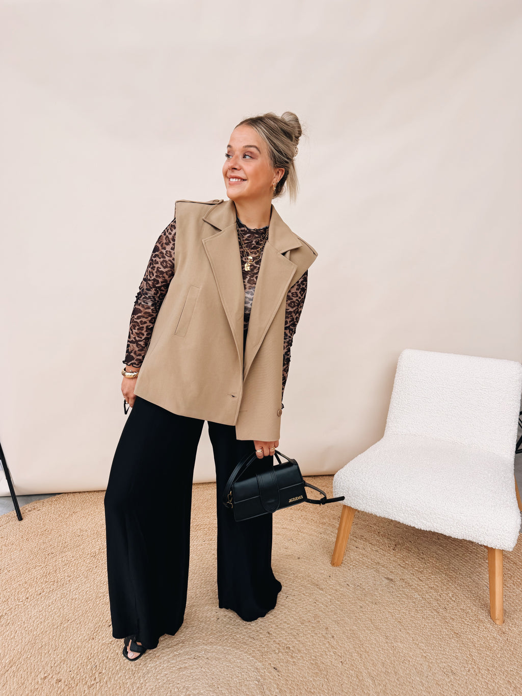 Estelle Leopard Top