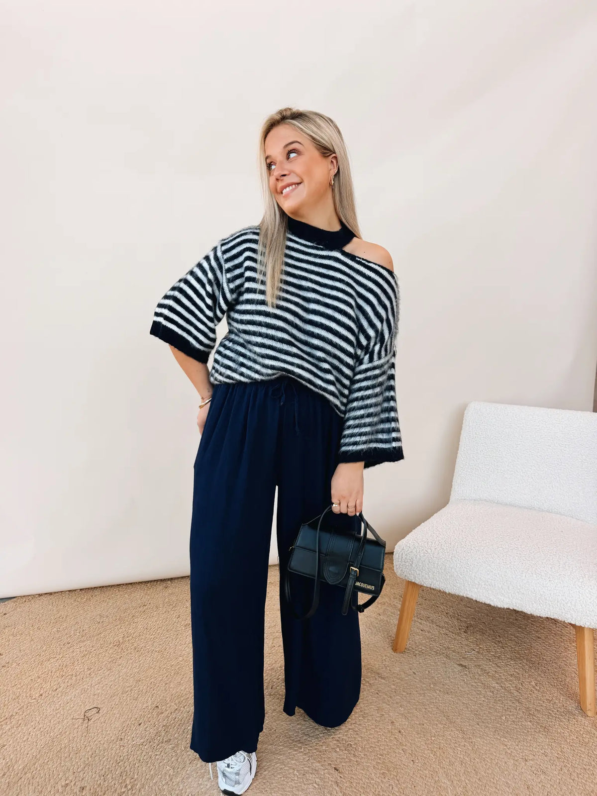 Billie Top Marineblauw